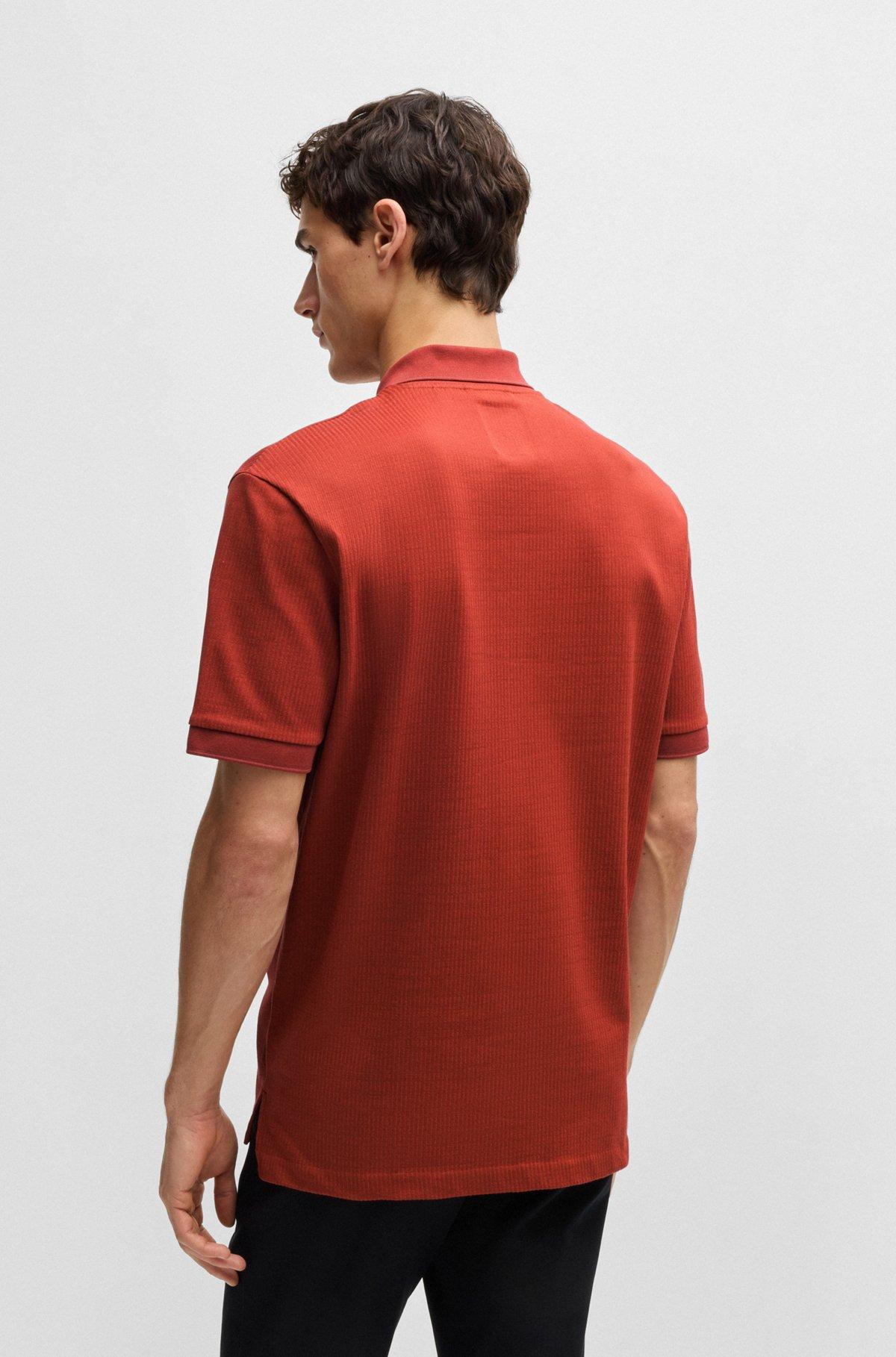 Polo shirt with seersucker structure Product Image