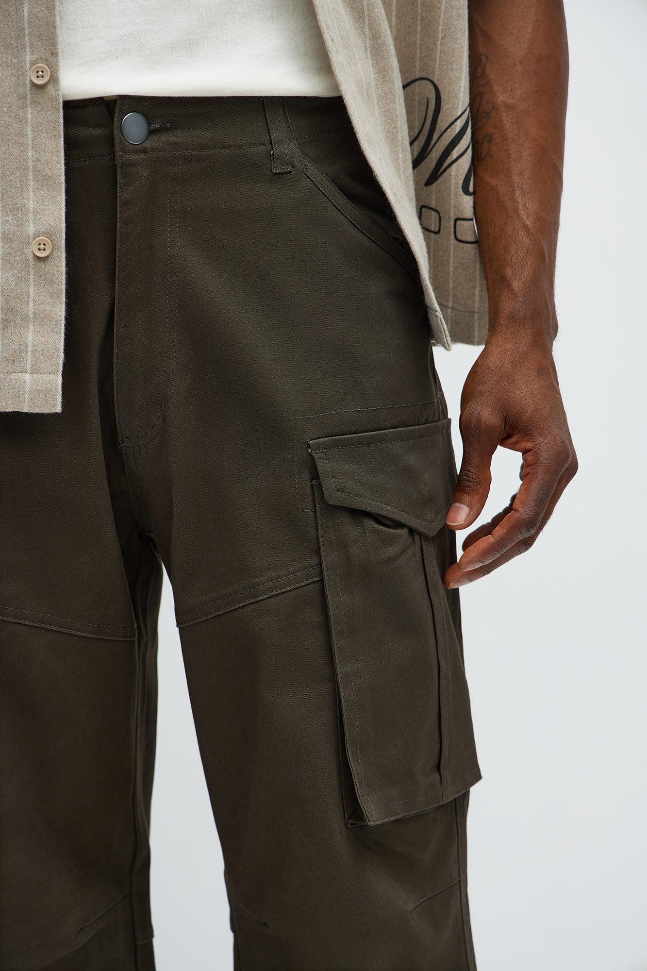 Baggy Summer Games Cargo Pants - Olive Male Product Image