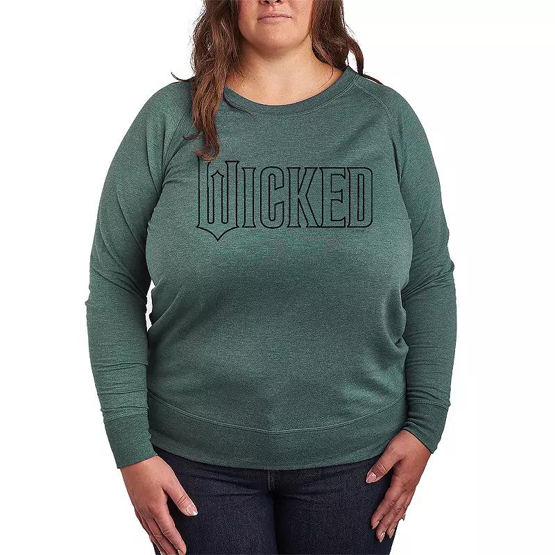 Plus Size Friends Ruined Cranberry Day French Terry Long Sleeve Tee, Womens Product Image