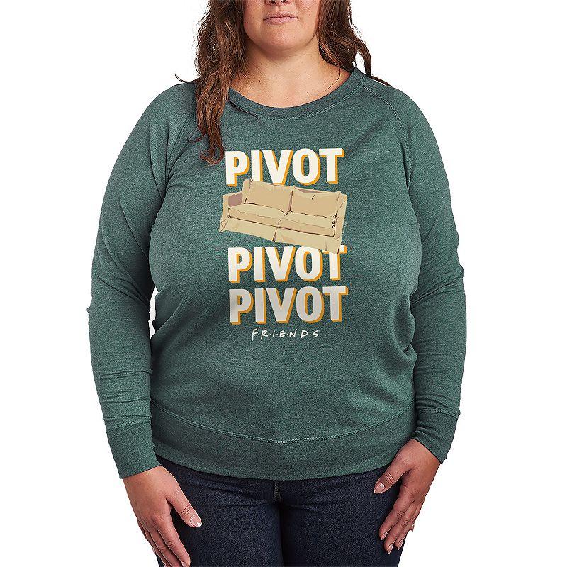 Women's Friends Pivot Couch French Terry Long Sleeve Tee,  Product Image