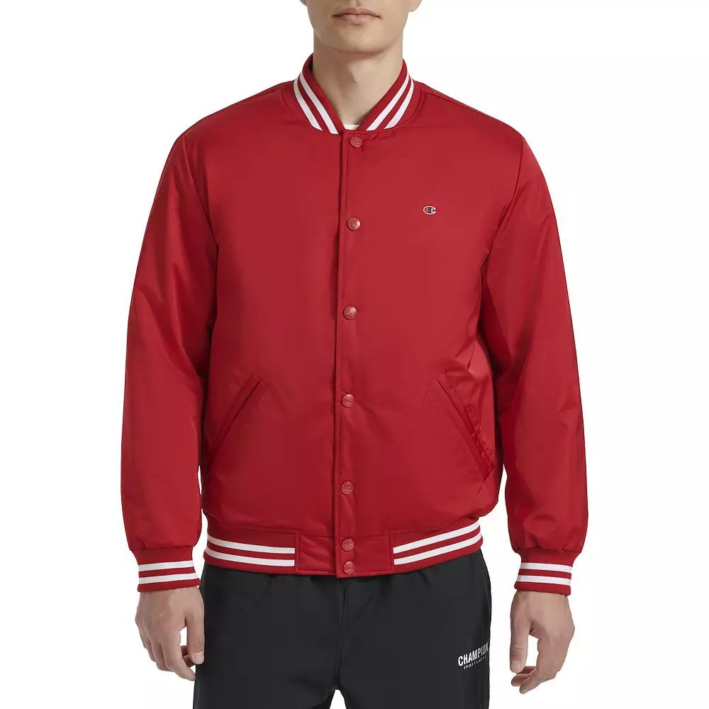Men's Champion® Classic Varsity Bomber Jacket with Quilted Lining,  Product Image