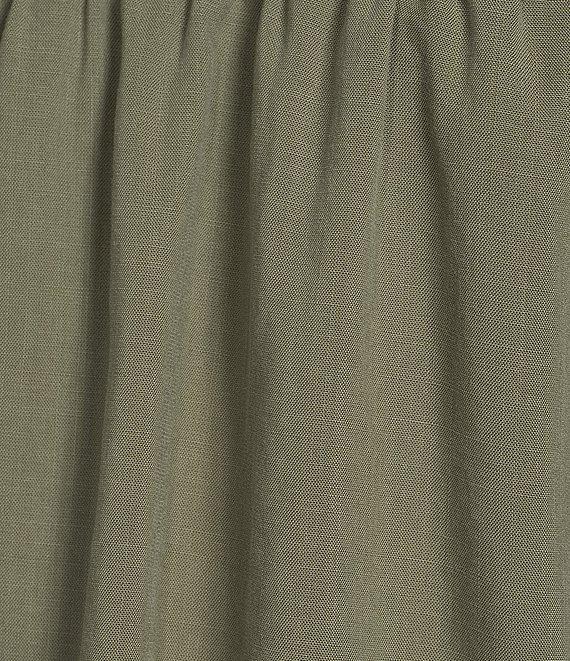 Westbound Crochet Yoke Notch Neck Short Sleeve Top Product Image