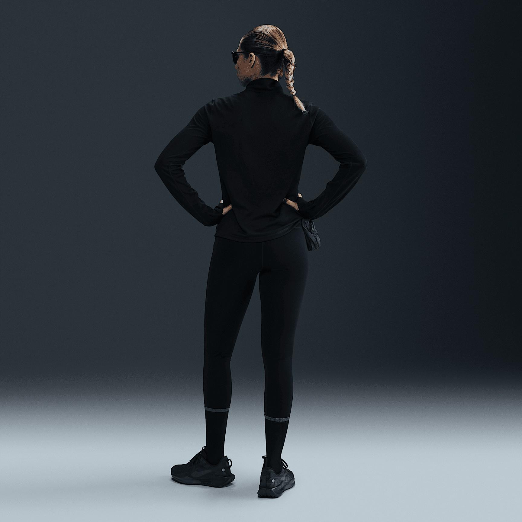 Nike Womens Trail Dri-FIT 1/4-Zip Running Mid-Layer Top | HJ2248-010 Product Image