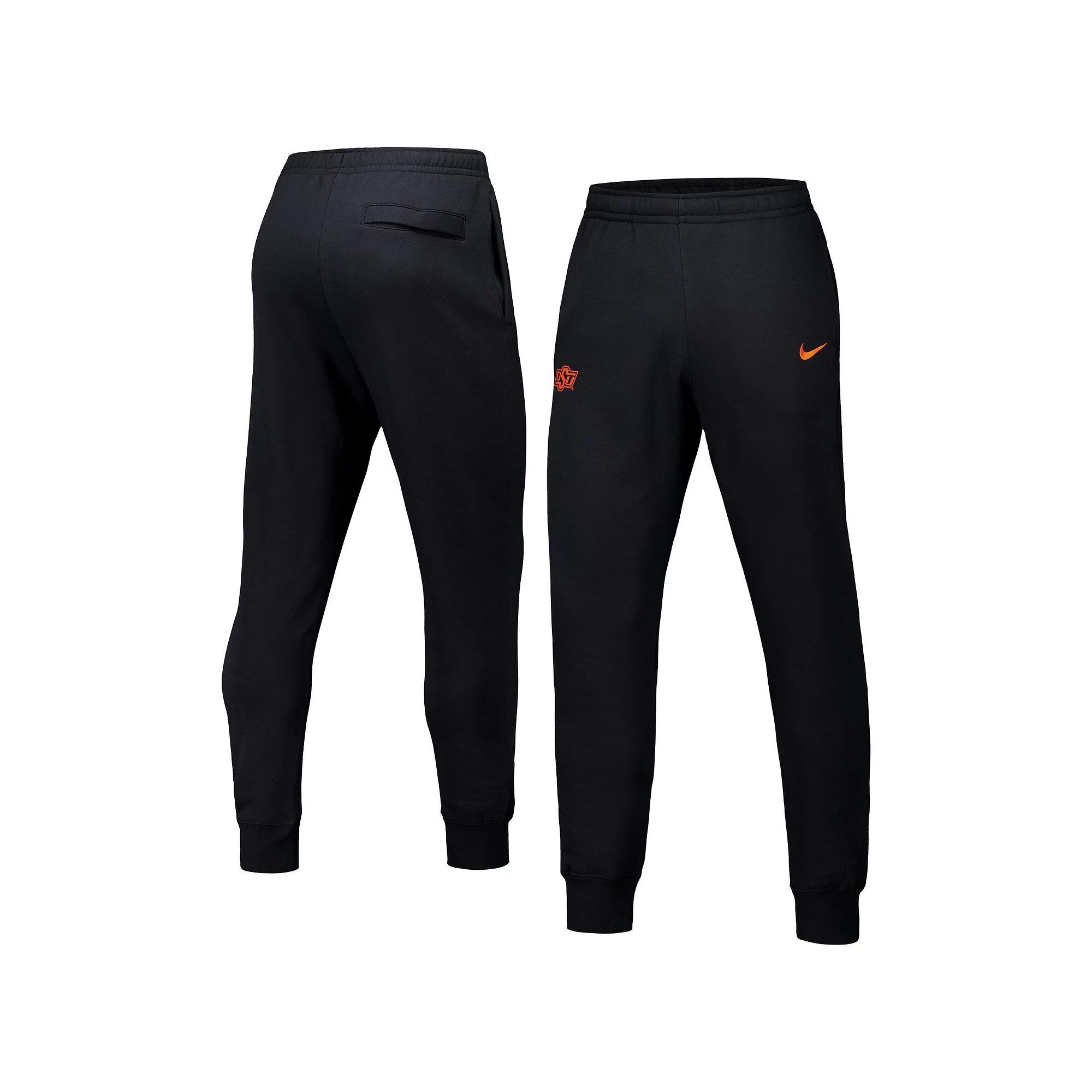 Men's Nike Black Oklahoma State Cowboys Club Fleece Pants, Size: Large Product Image