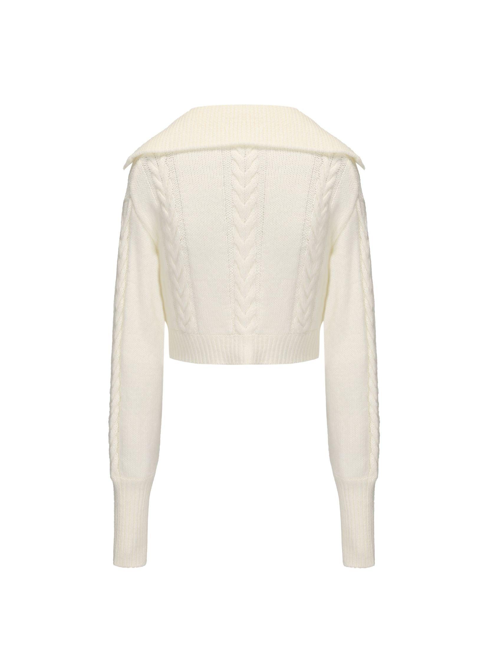 Addison Coat + Scarf Set (White) (Final Sale) Product Image