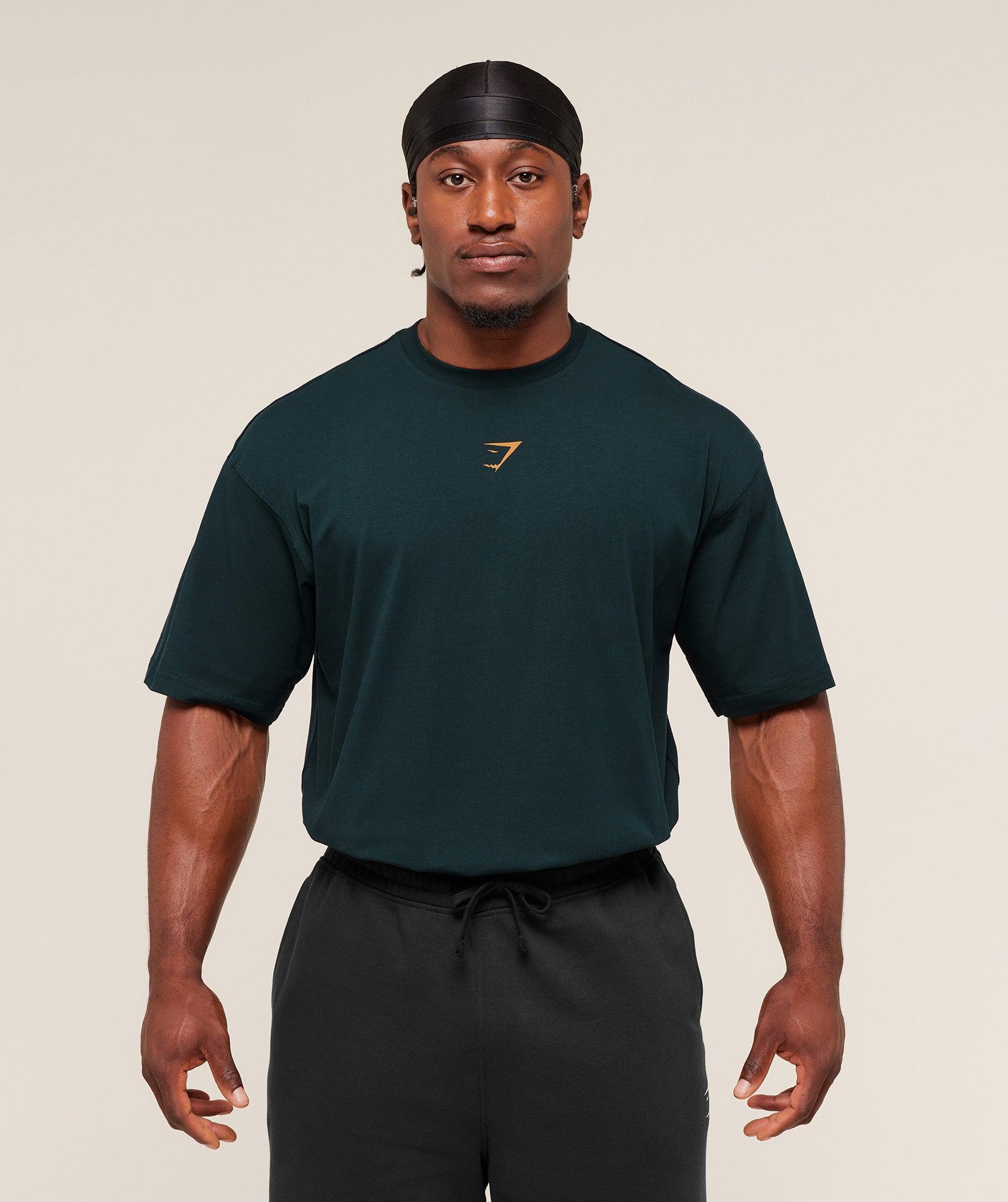 Gymshark Power T-Shirt - Deep Petrol Blue Male Product Image