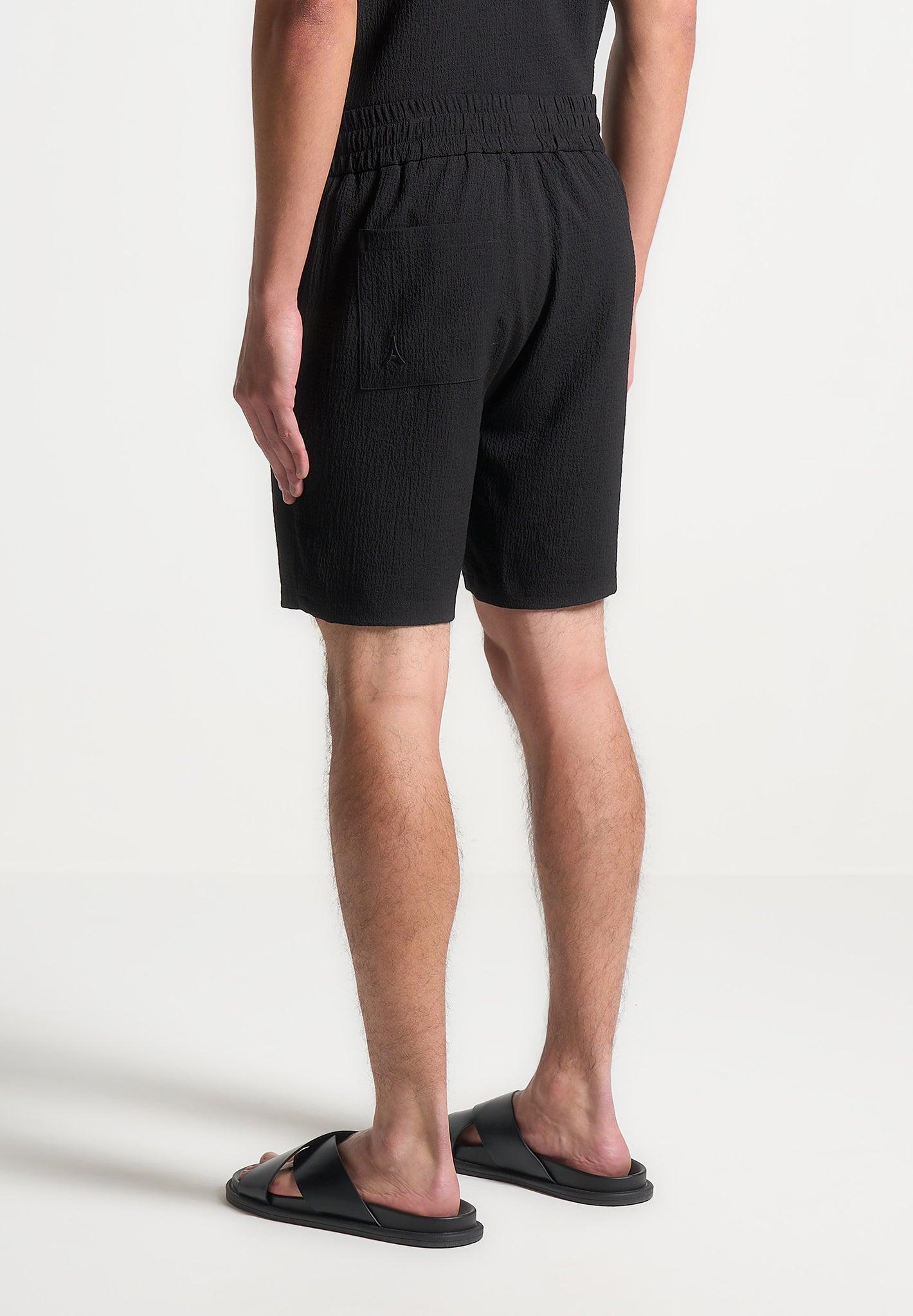 Seersucker Shorts - Navy Male Product Image