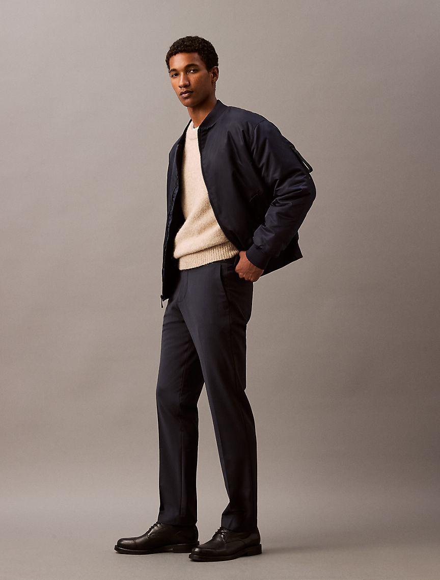 Refined Wool Blend Slim Trouser Product Image