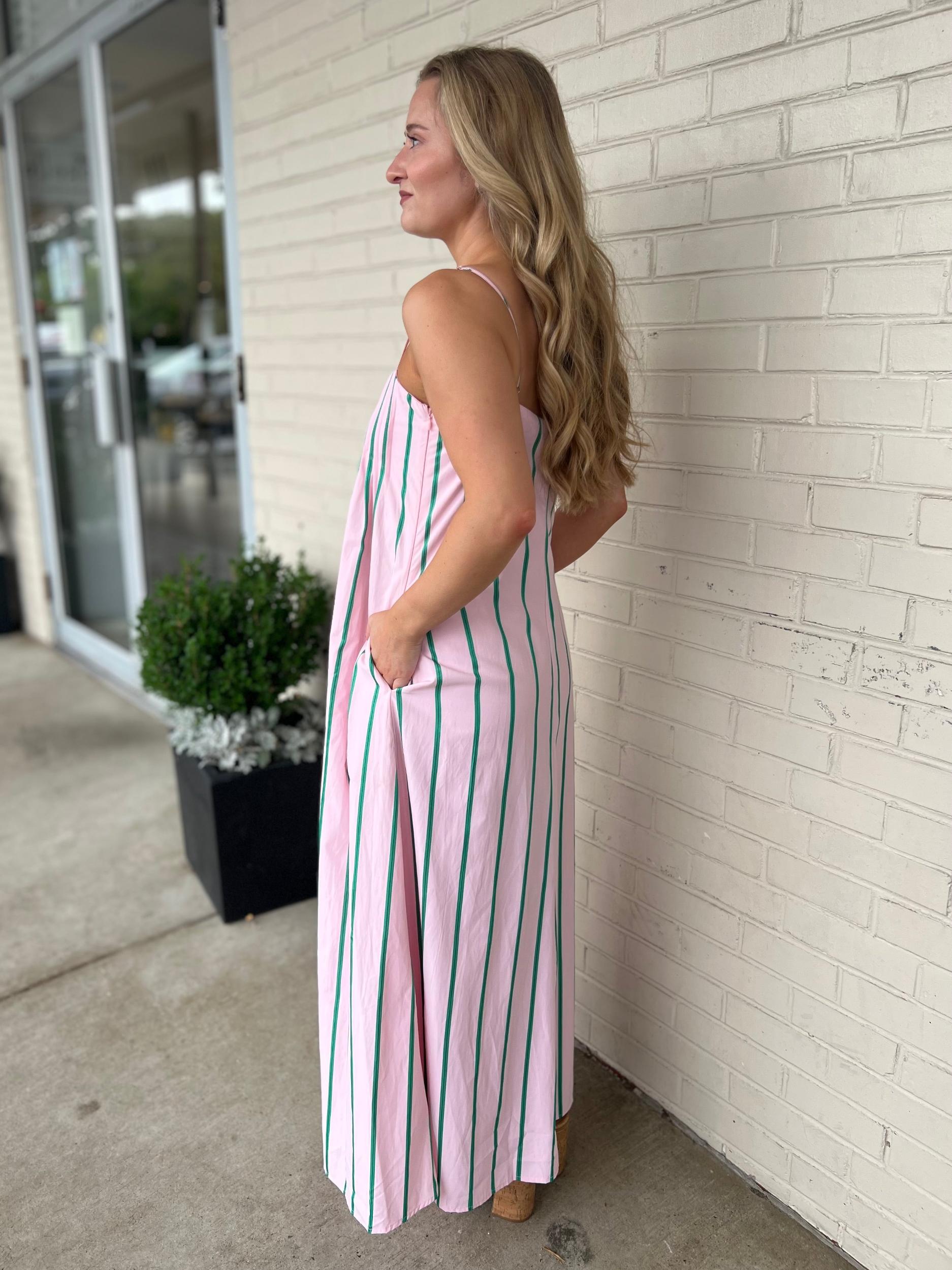 Kathy Striped Maxi Dress Product Image