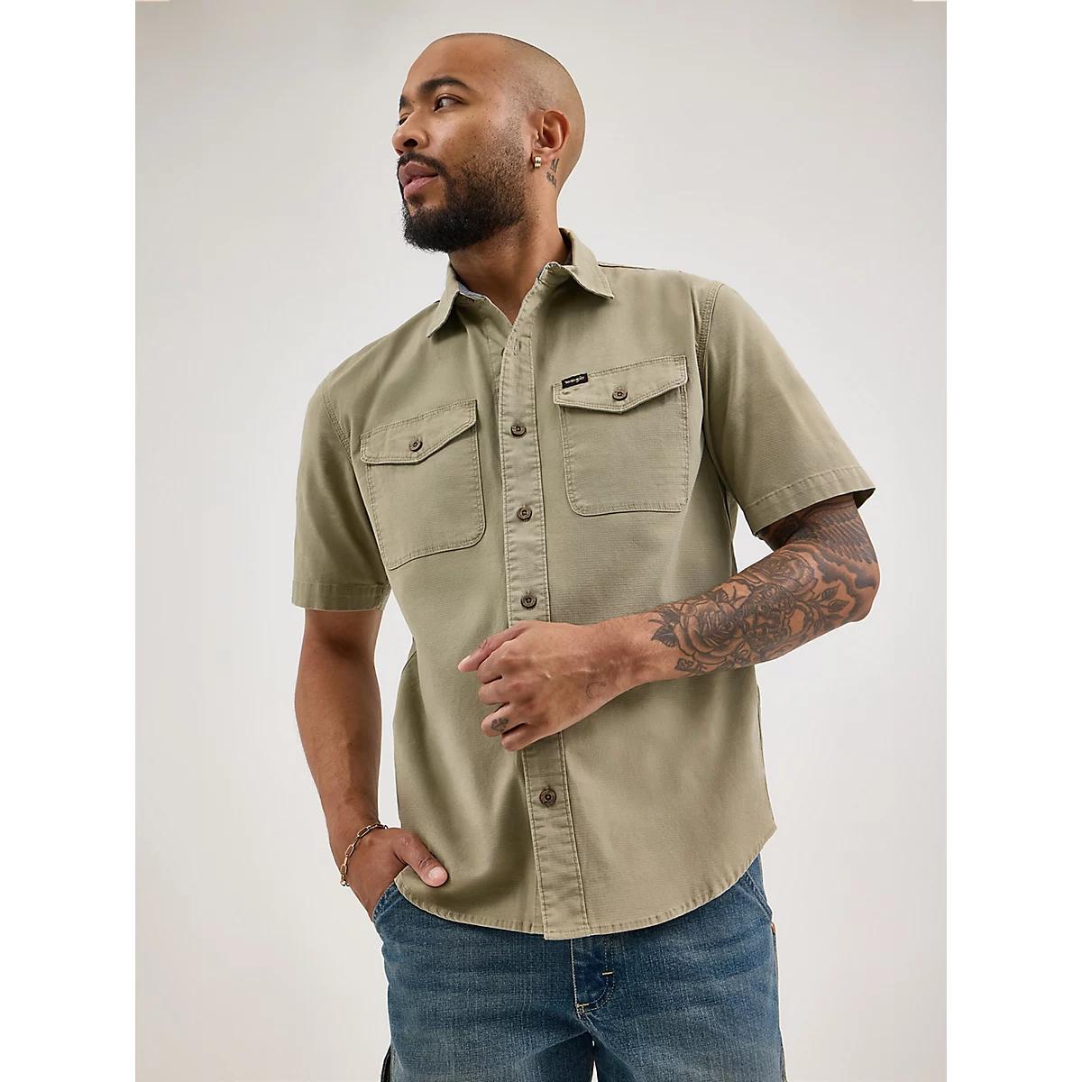 Men's Ripstop Shirt in Vintage Indigo Product Image