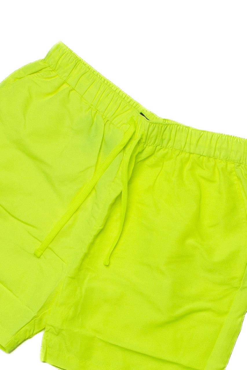 Neon Yellow Nylon Short Product Image