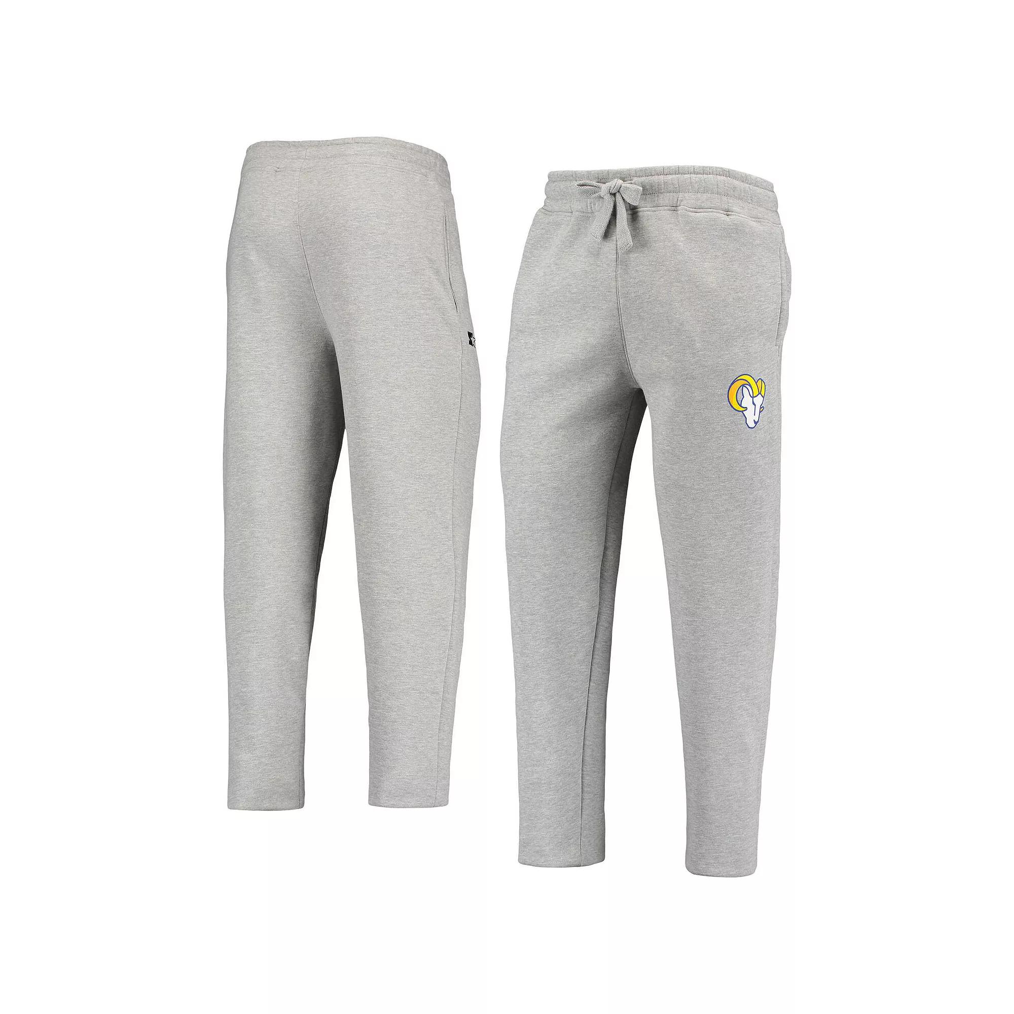 Men's Gray Los Angeles Rams Starter Option Run Sweatpants,  Product Image