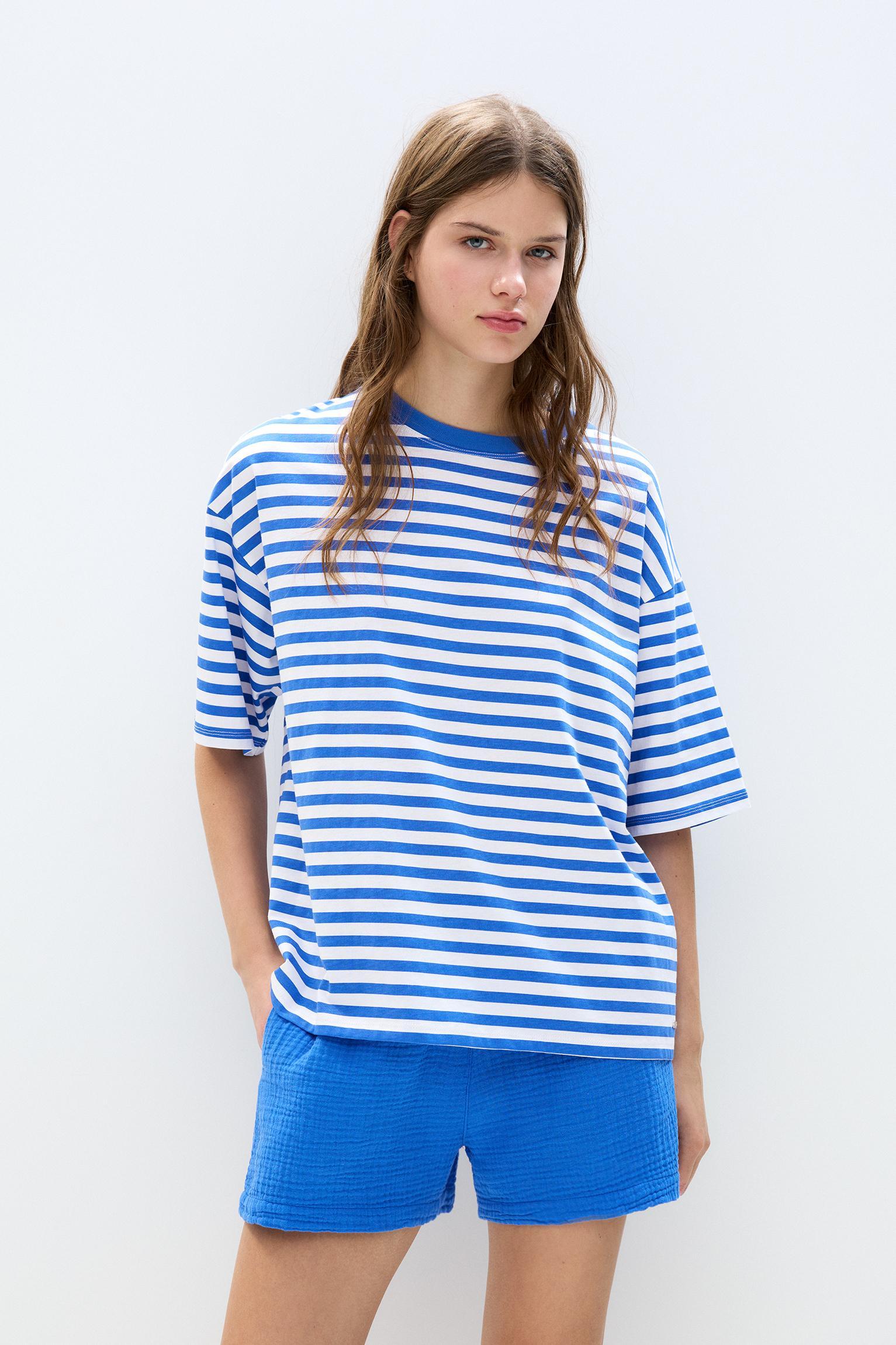Striped short sleeve T-shirt Product Image