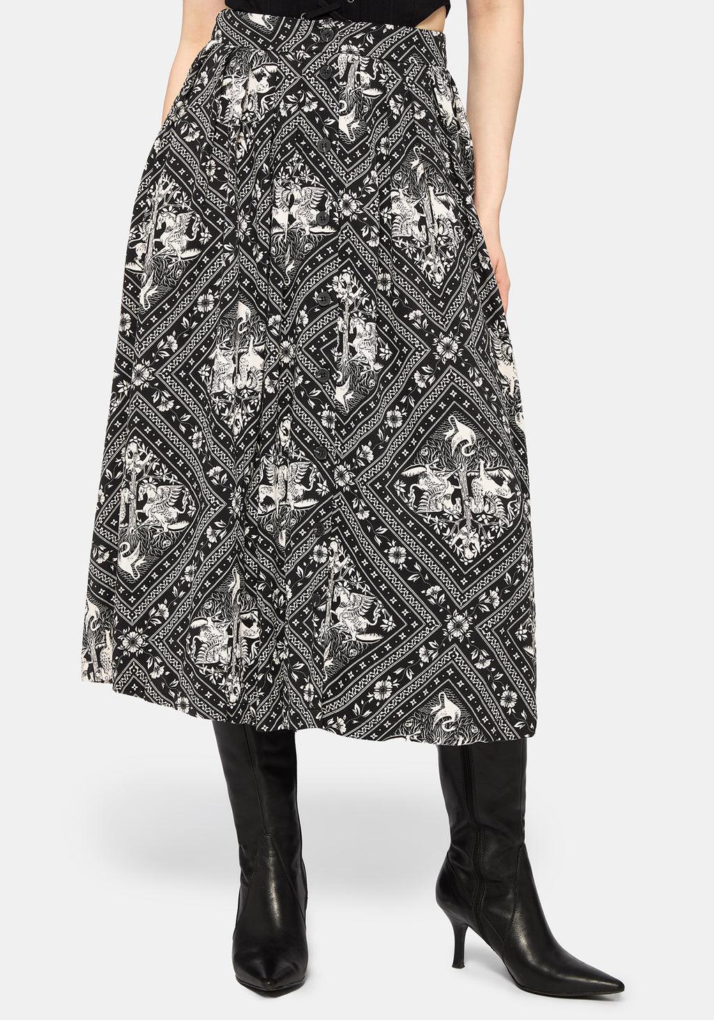 Hexweave Print Fitted Midi Shirt Dress Product Image
