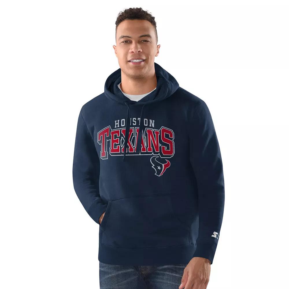 Men's Starter Navy Houston Texans Vintage Pullover Hoodie, Size: Medium, Blue Product Image