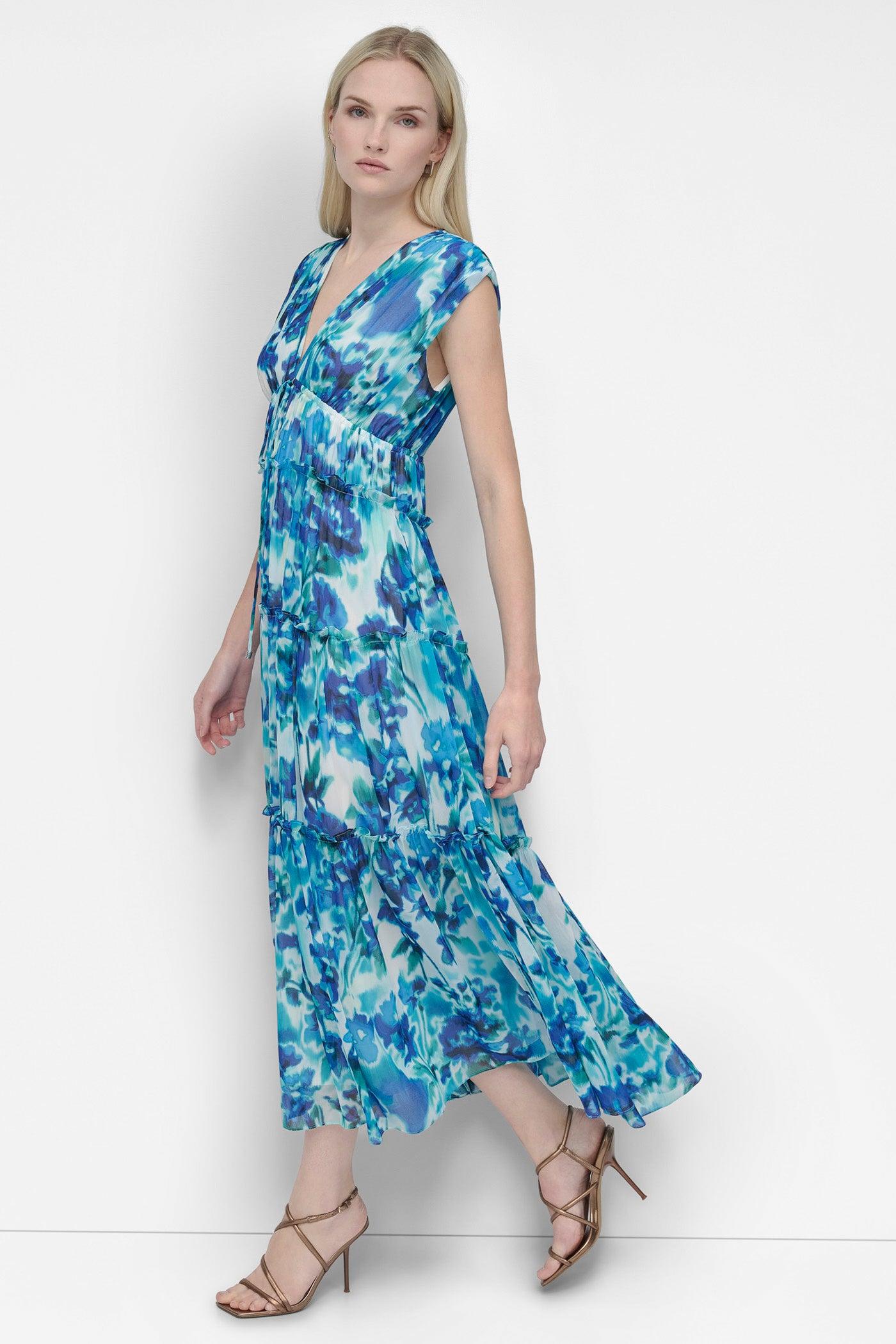 SLEEVELESS TIERED MAXI Product Image