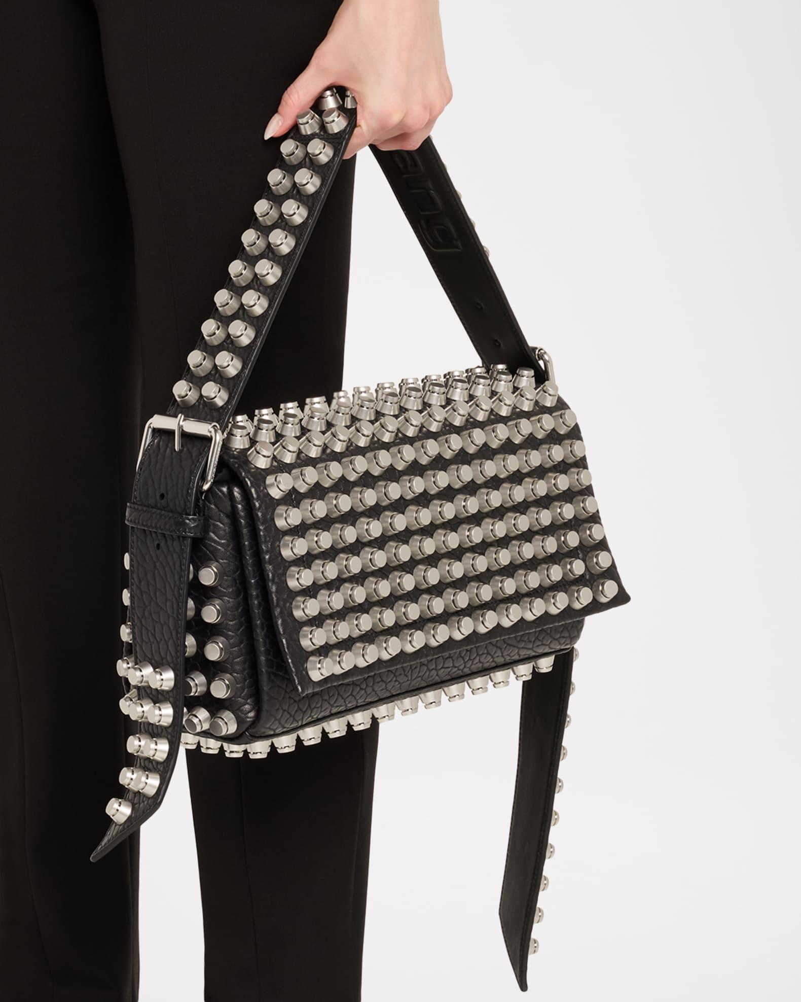Ricco Medium Stud Leather Shoulder Bag Product Image