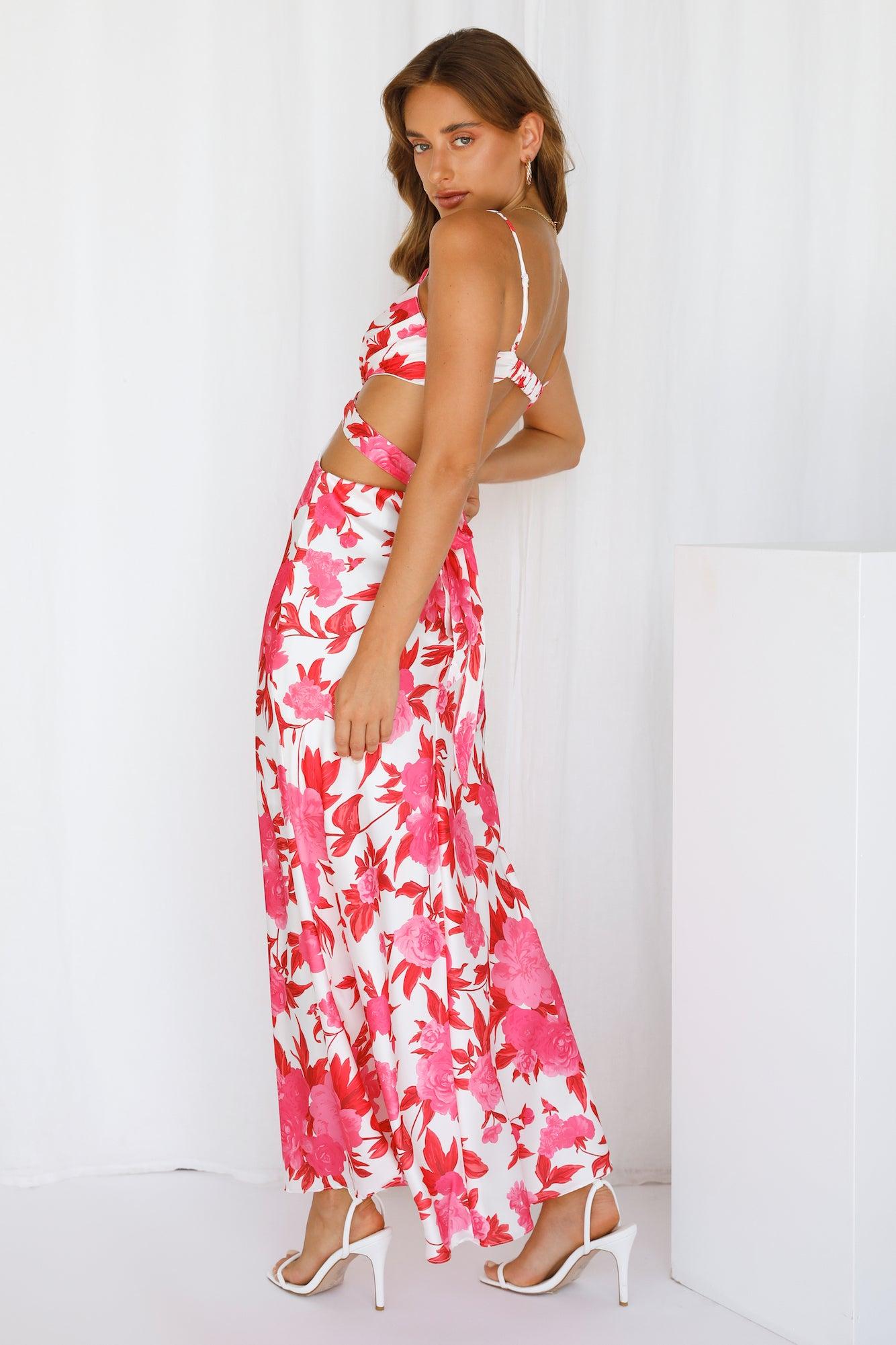 Lover Like Me Midi Dress Red Product Image