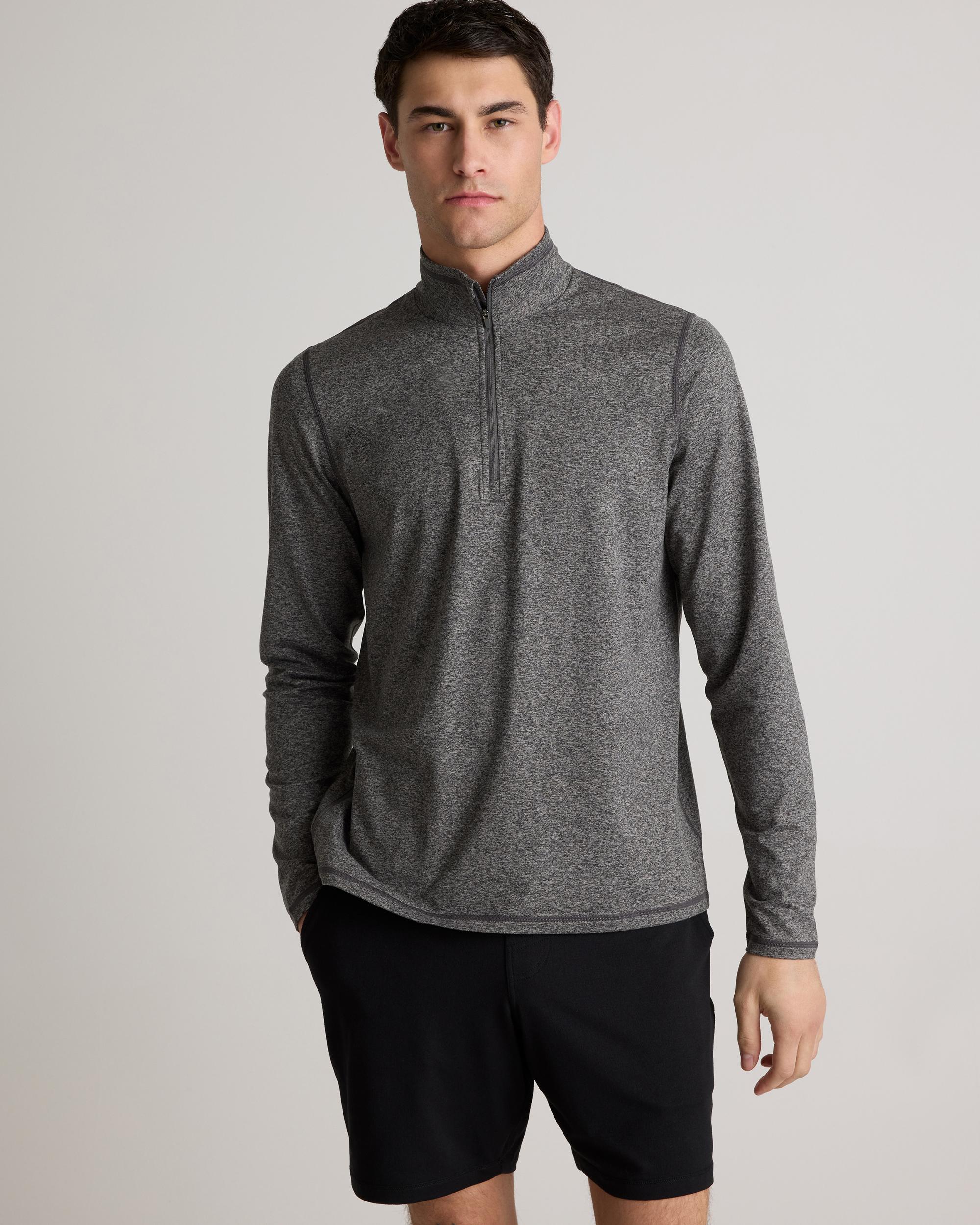 Quince | Men's Super Soft Performance Half-Zip Pullover Flowknit Activewear, Recycled Polyester Product Image
