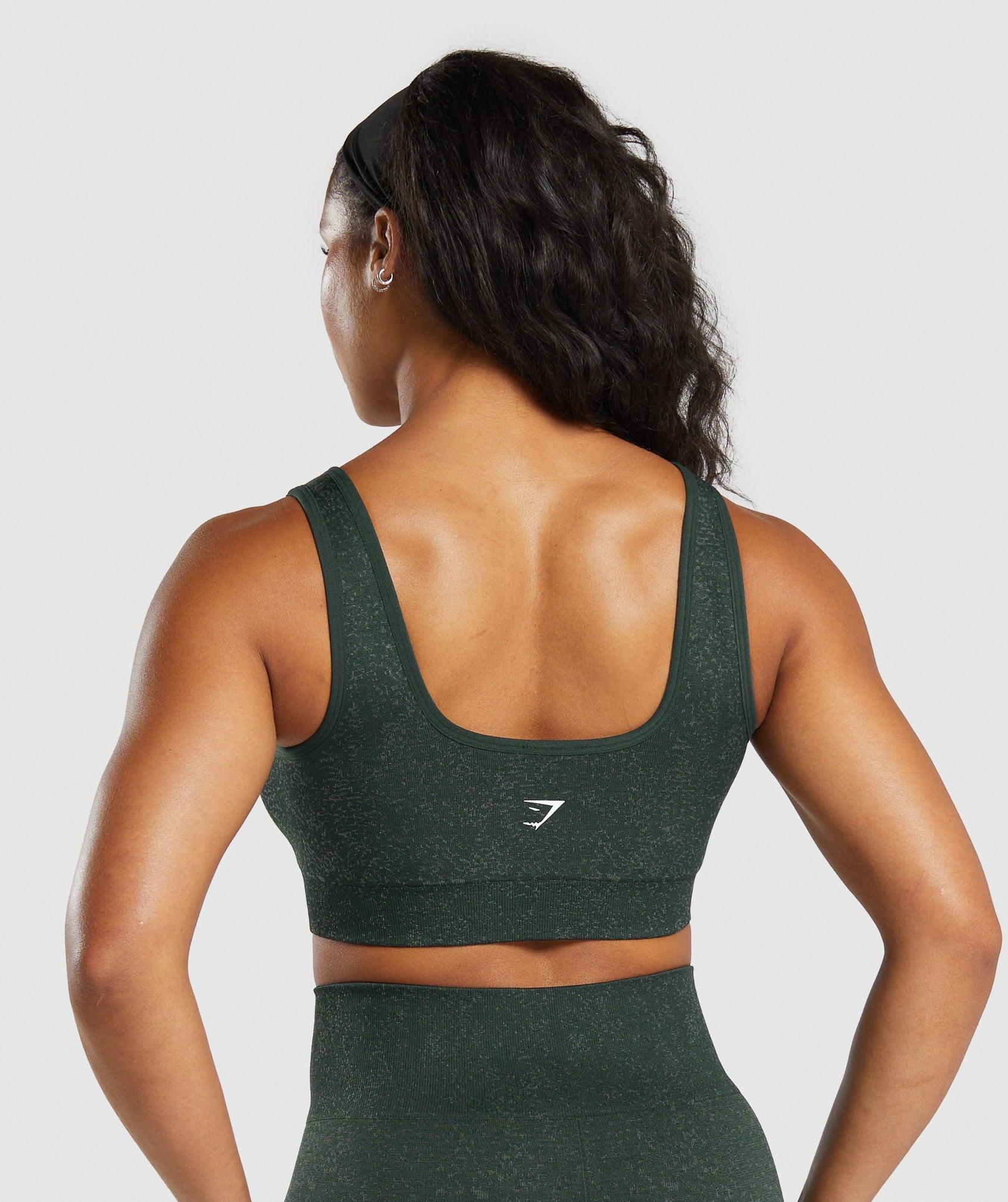 Gymshark Adapt Fleck Sports Bra - Victory Green/ Unit Green Female Product Image