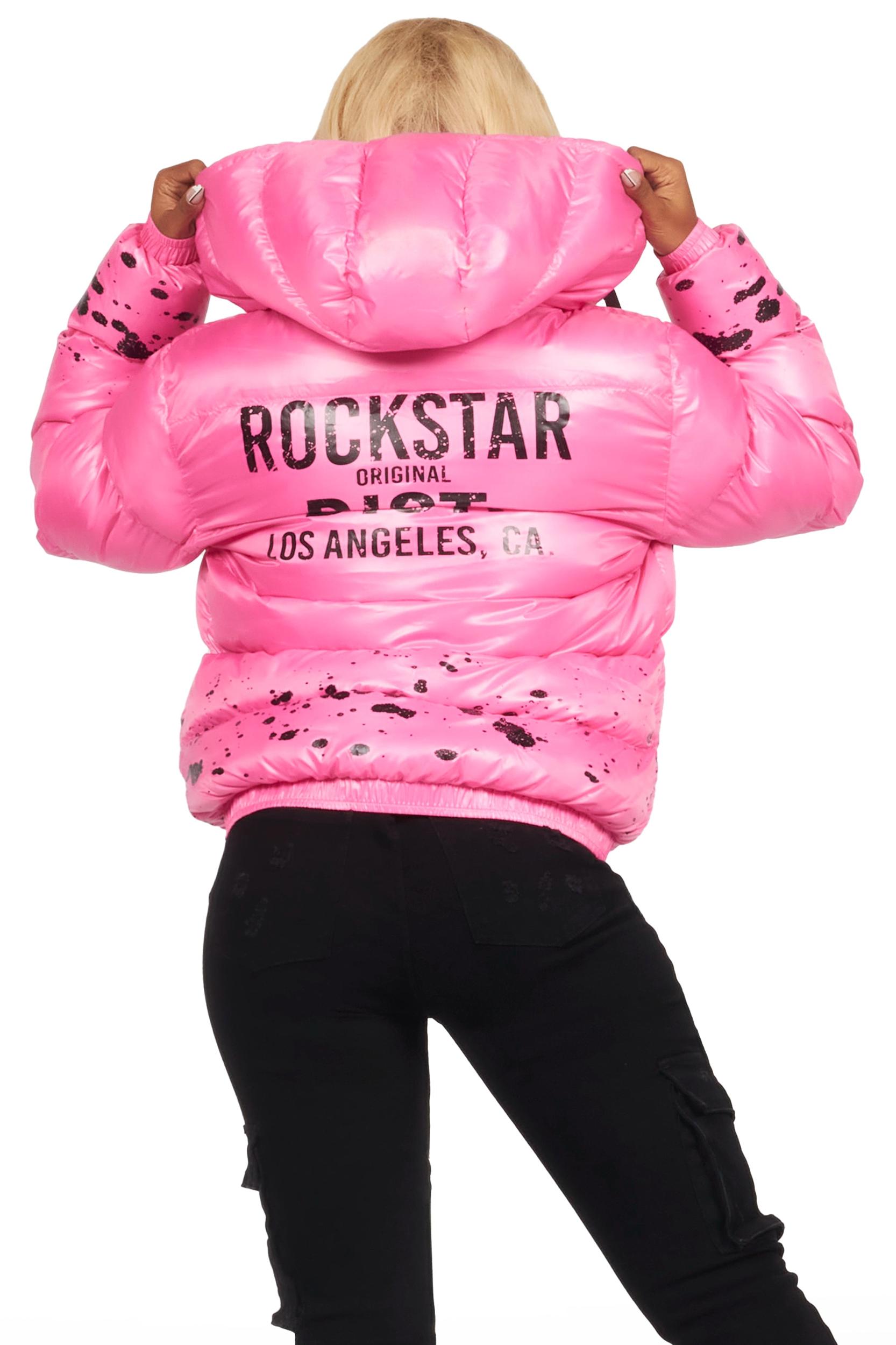 Art Dist. 2.0 Pink Puffer Jacket Female Product Image