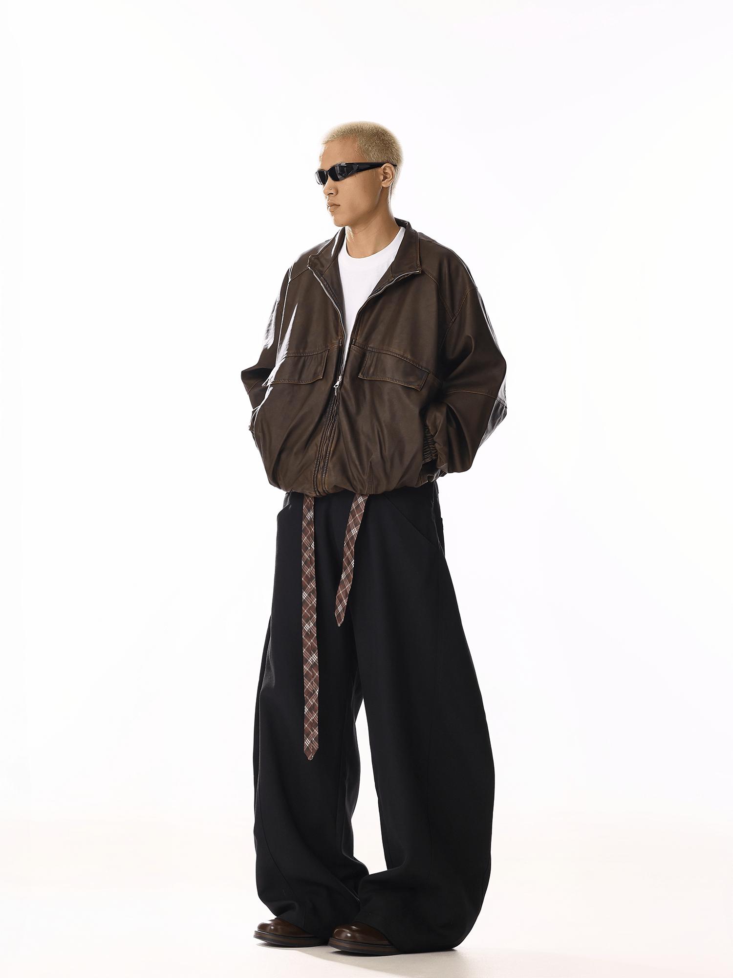 RT No. 19811 BLACK SCIMITAR STRAIGHT PANTS Product Image
