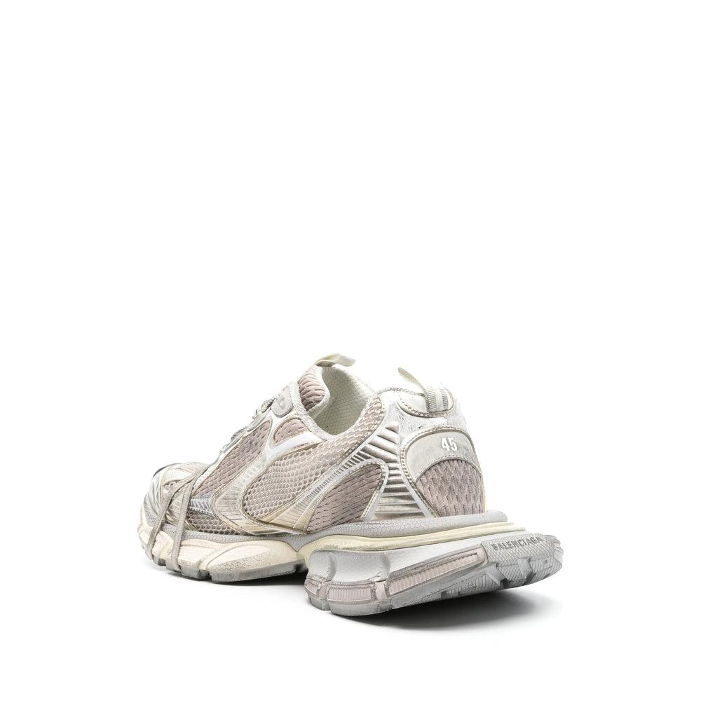 BALENCIAGA Mens Cream Comb 3xl Logo-embossed Mesh Low-top Trainers Product Image