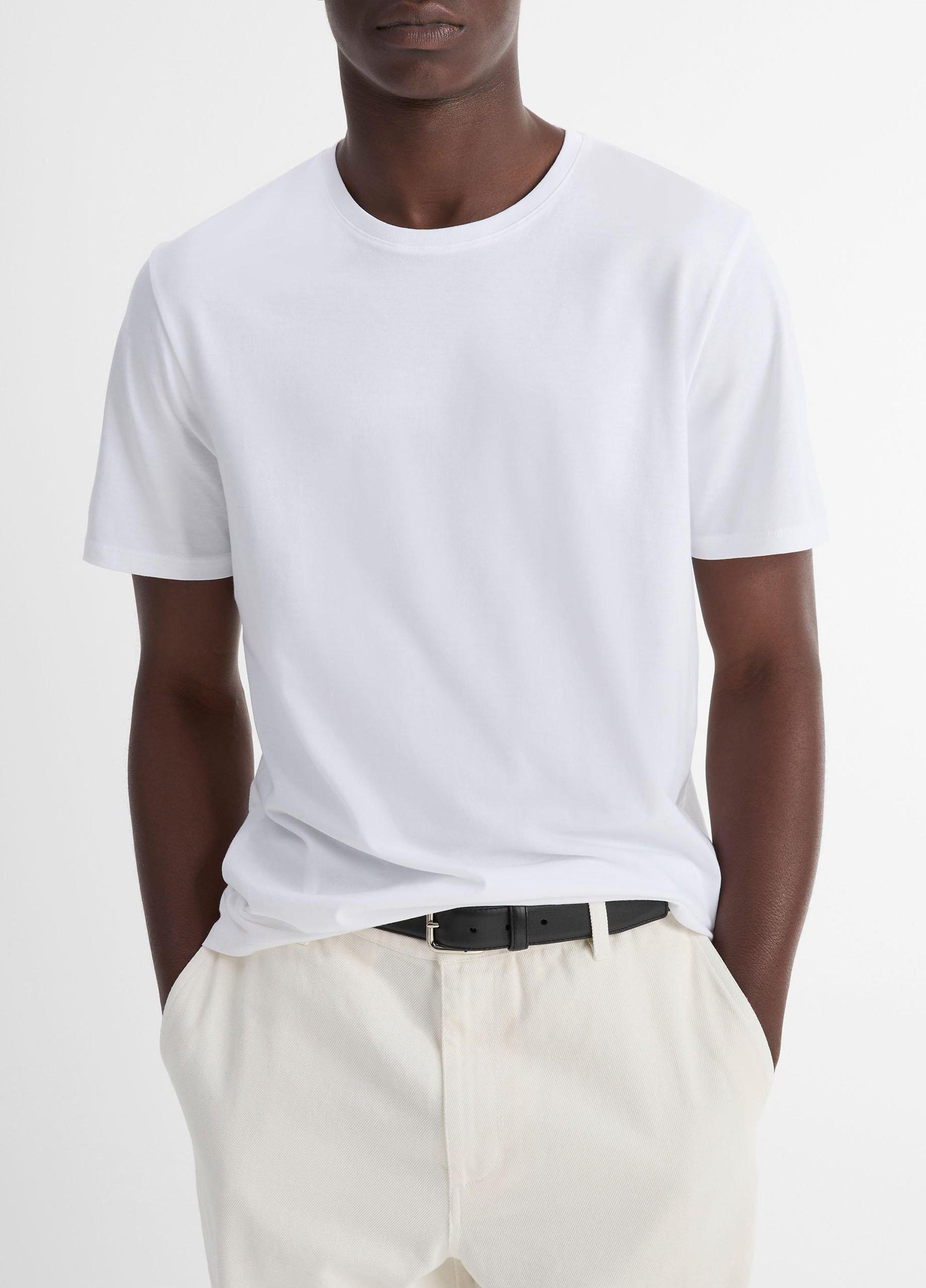 Pima Cotton Crew Neck T-Shirt Product Image