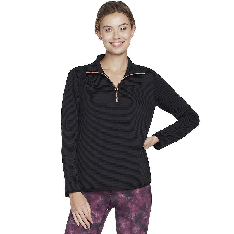 Women's Skechers® Go Walk® Ottoman Cozy Fit 1/4 Zip Pullover,  Product Image