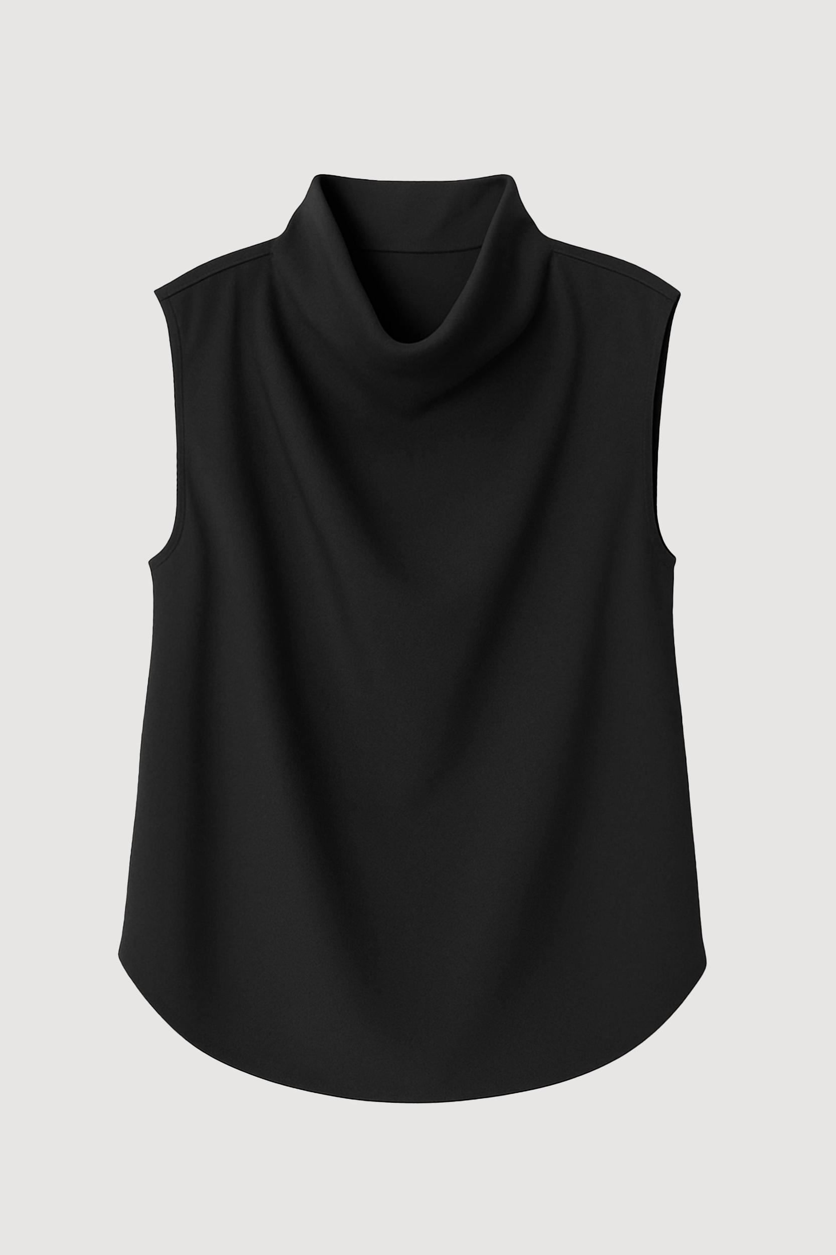 Allegra Gathered-Neck Sleeveless Blouse Product Image