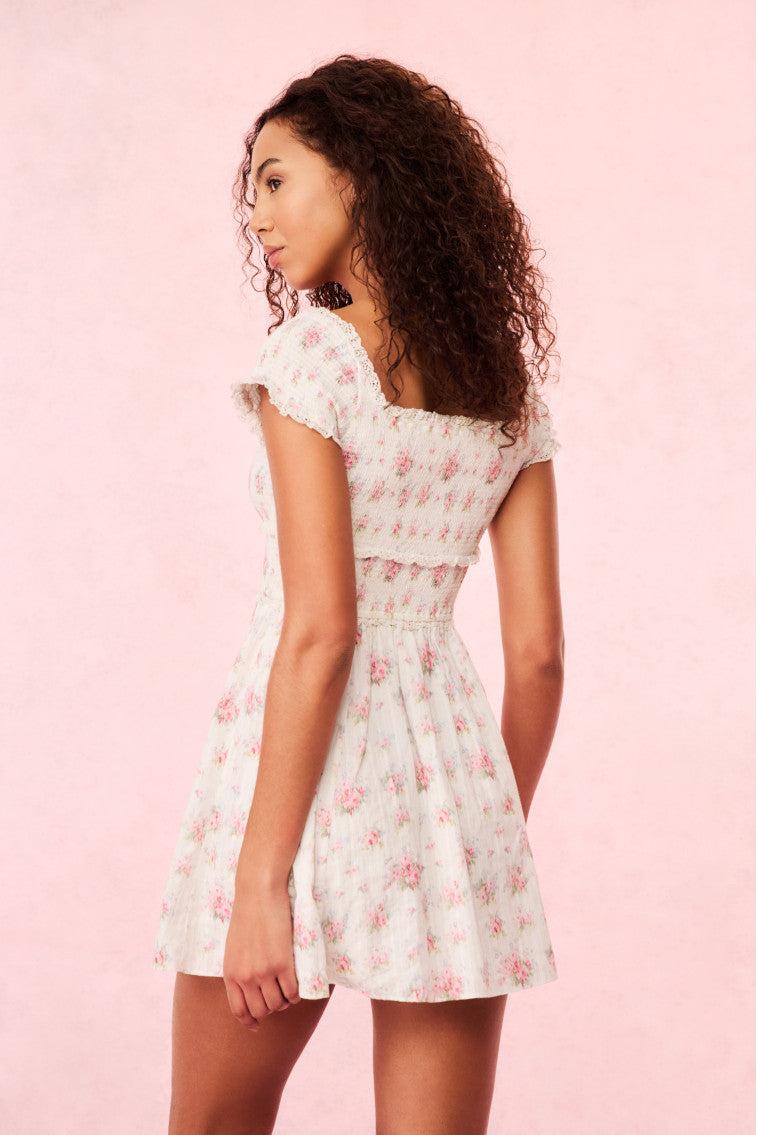 Siona Cotton Floral Mini Dress Product Image