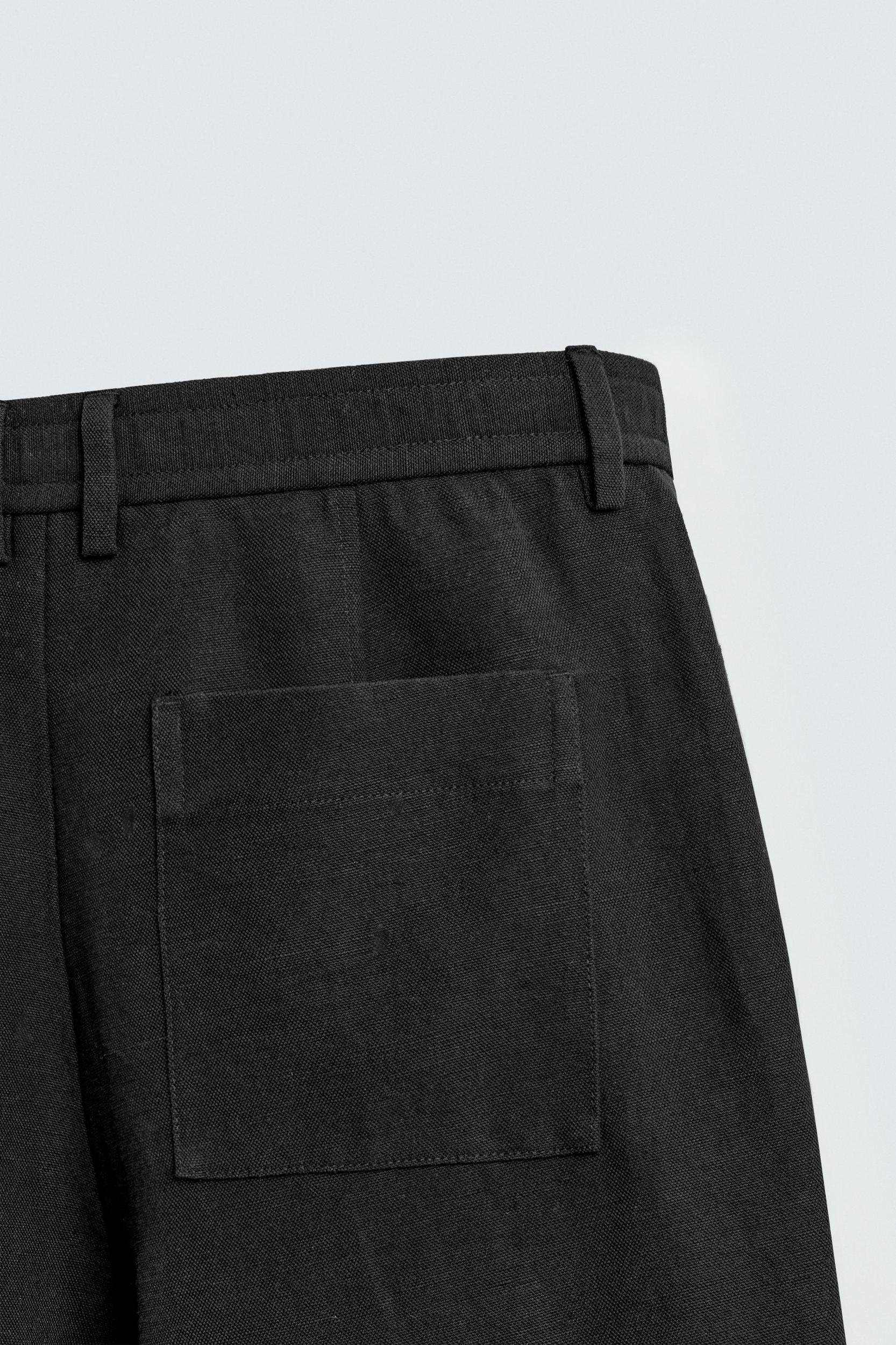 COTTON - LINEN SUIT PANTS Product Image