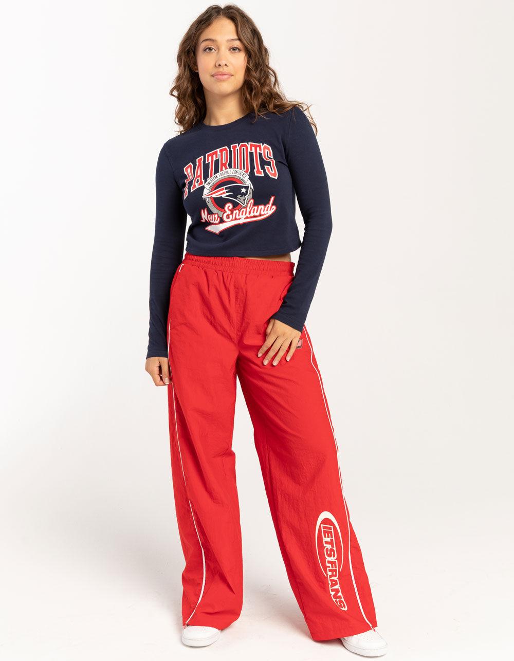 NFL New England Patriots Womens Long Sleeve Baby Tee - NAVY Product Image