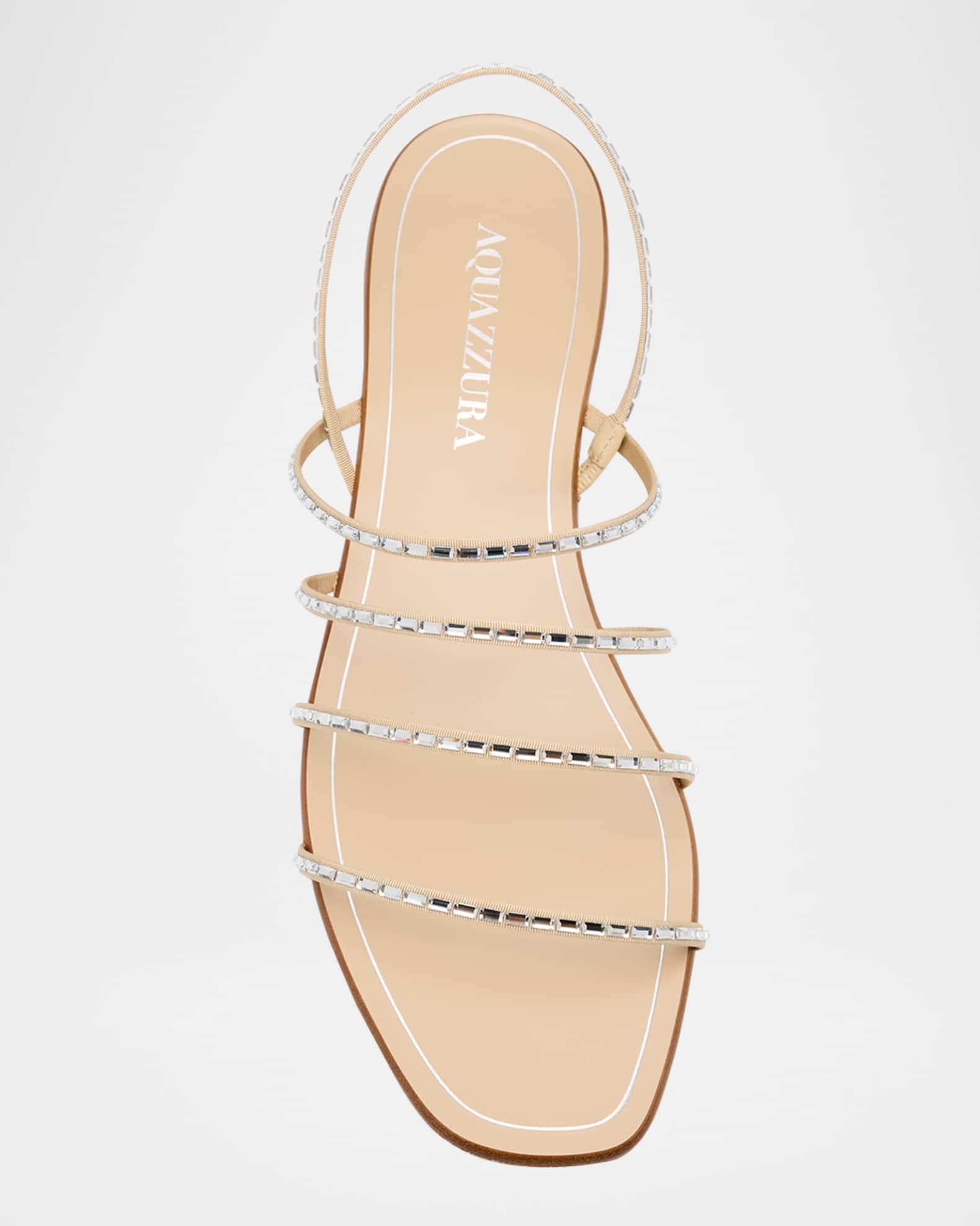 Crystal Strappy Flat Summer Sandals Product Image