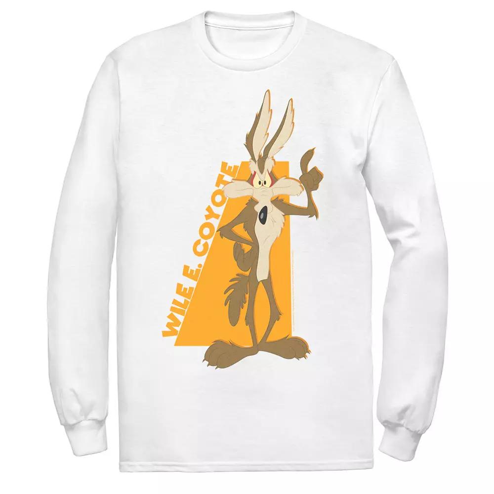 Men's Looney Tunes Wile E. Coyote Orange Hue Portrait Tee,  Product Image