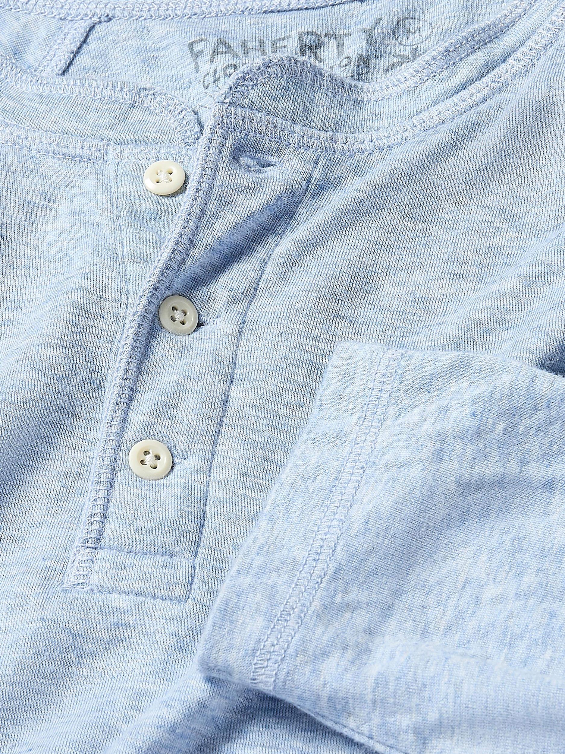 Long-Sleeve Cloud Henley - Light Blue Heather Male Product Image