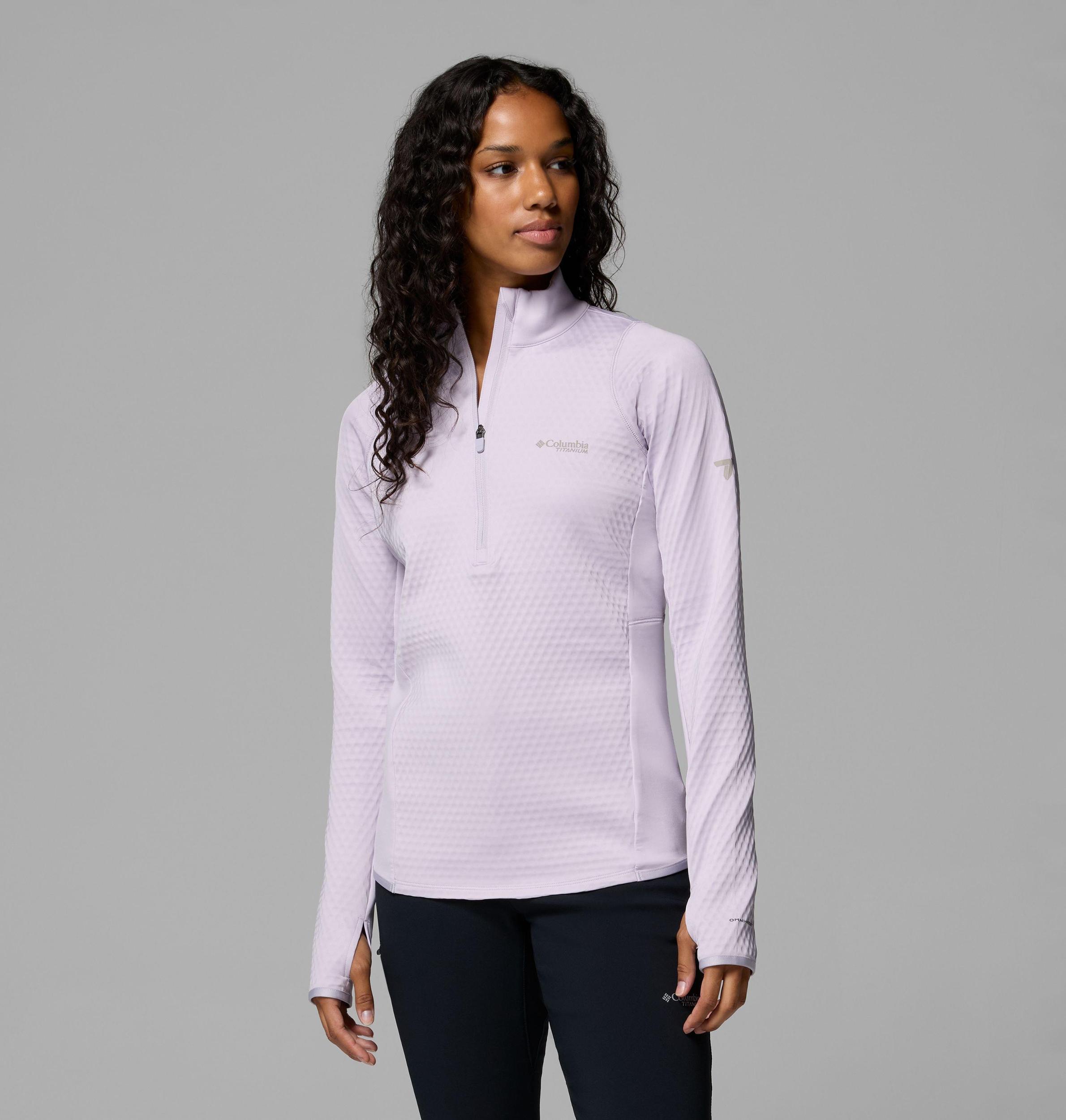 Columbia Womens Crystal Leaf Omni-Heat Helix Half Zip Pullover- Product Image