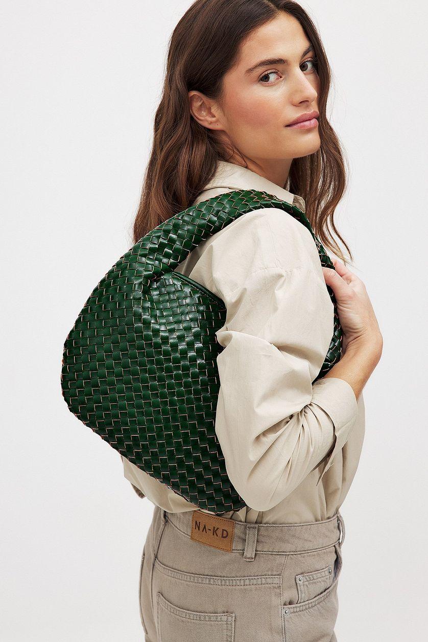 Woven Rounded Shoulder Bag Product Image