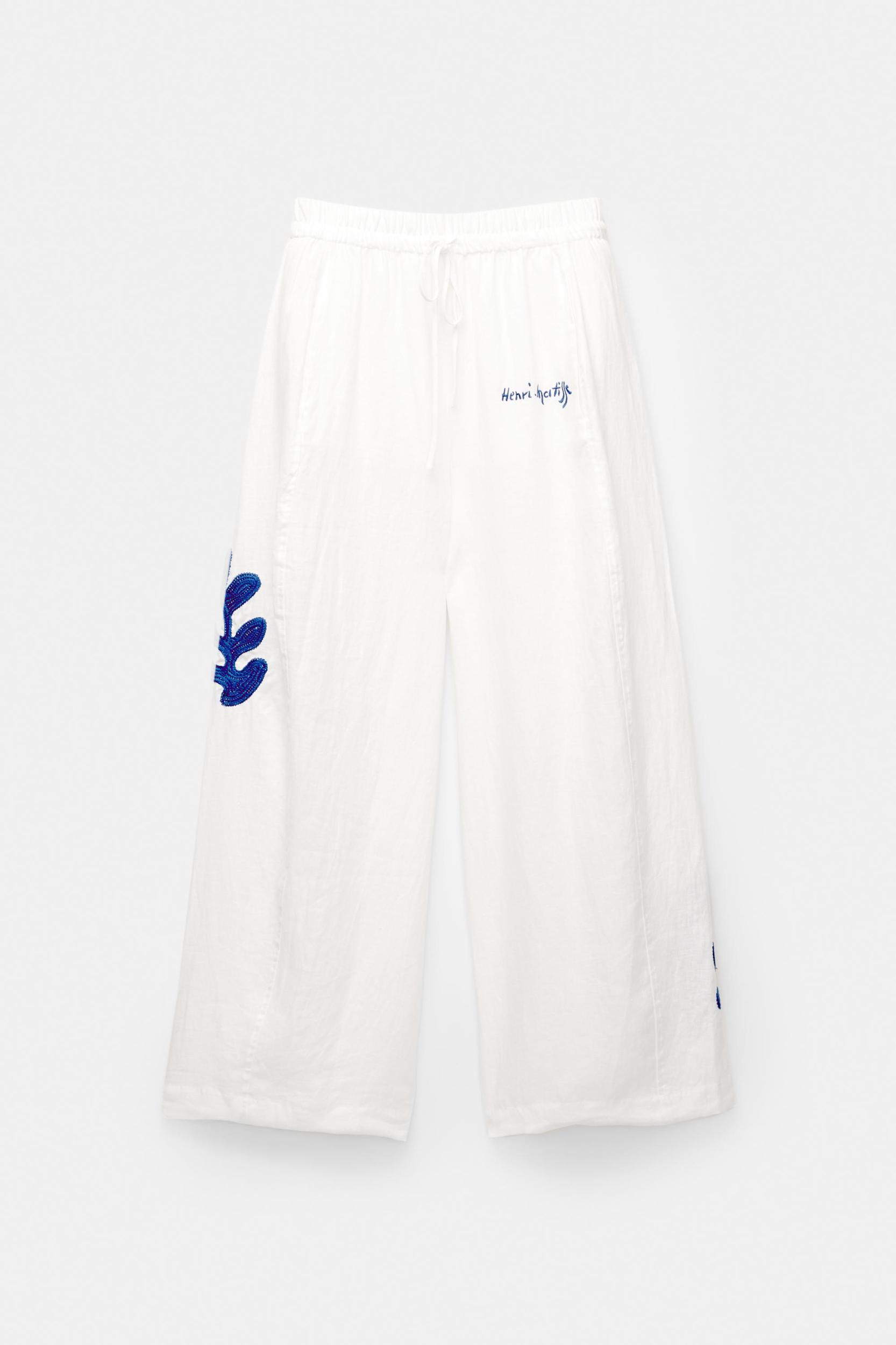 100% linen Henri Matisse barrel trousers Product Image