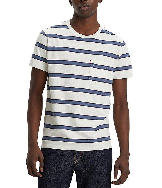 Levi's® Short-Sleeve Striped Pocket T-Shirt Product Image