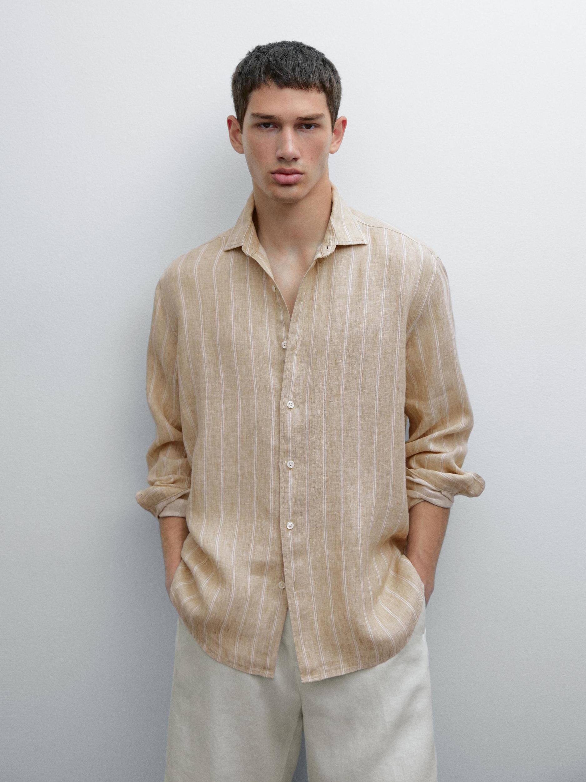 Regular fit double-stripe shirt Product Image