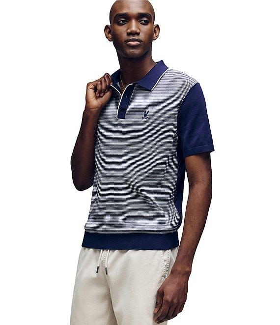 Psycho Bunny Kenny Stripe Short Sleeve Knit Polo Shirt Product Image