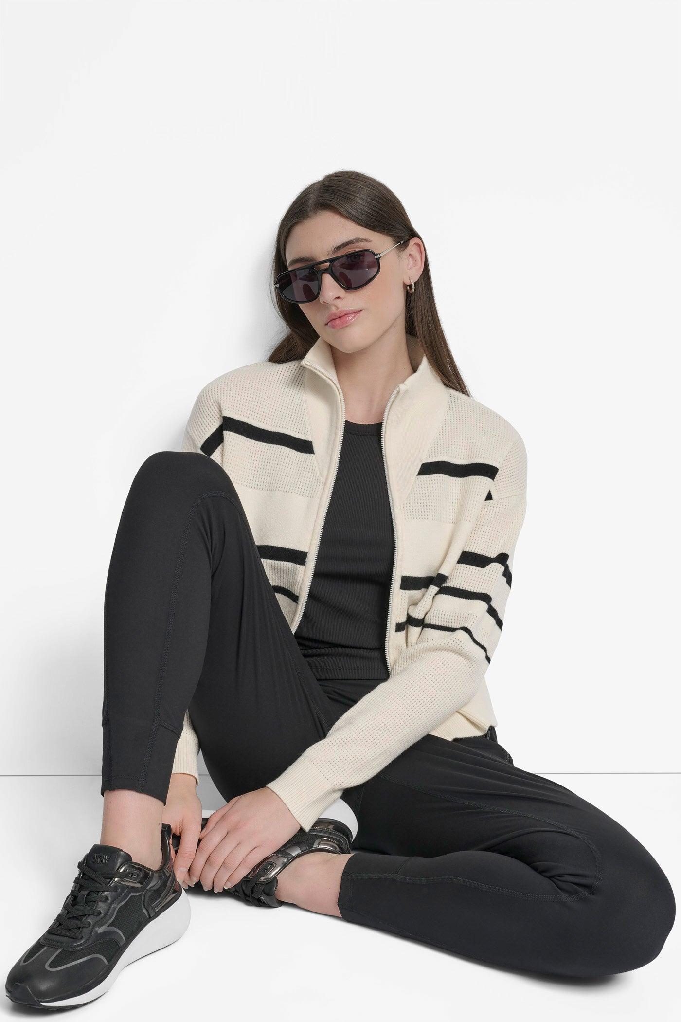 LOGO STRIPE OPEN-STITCH CARDIGAN JACKET Product Image