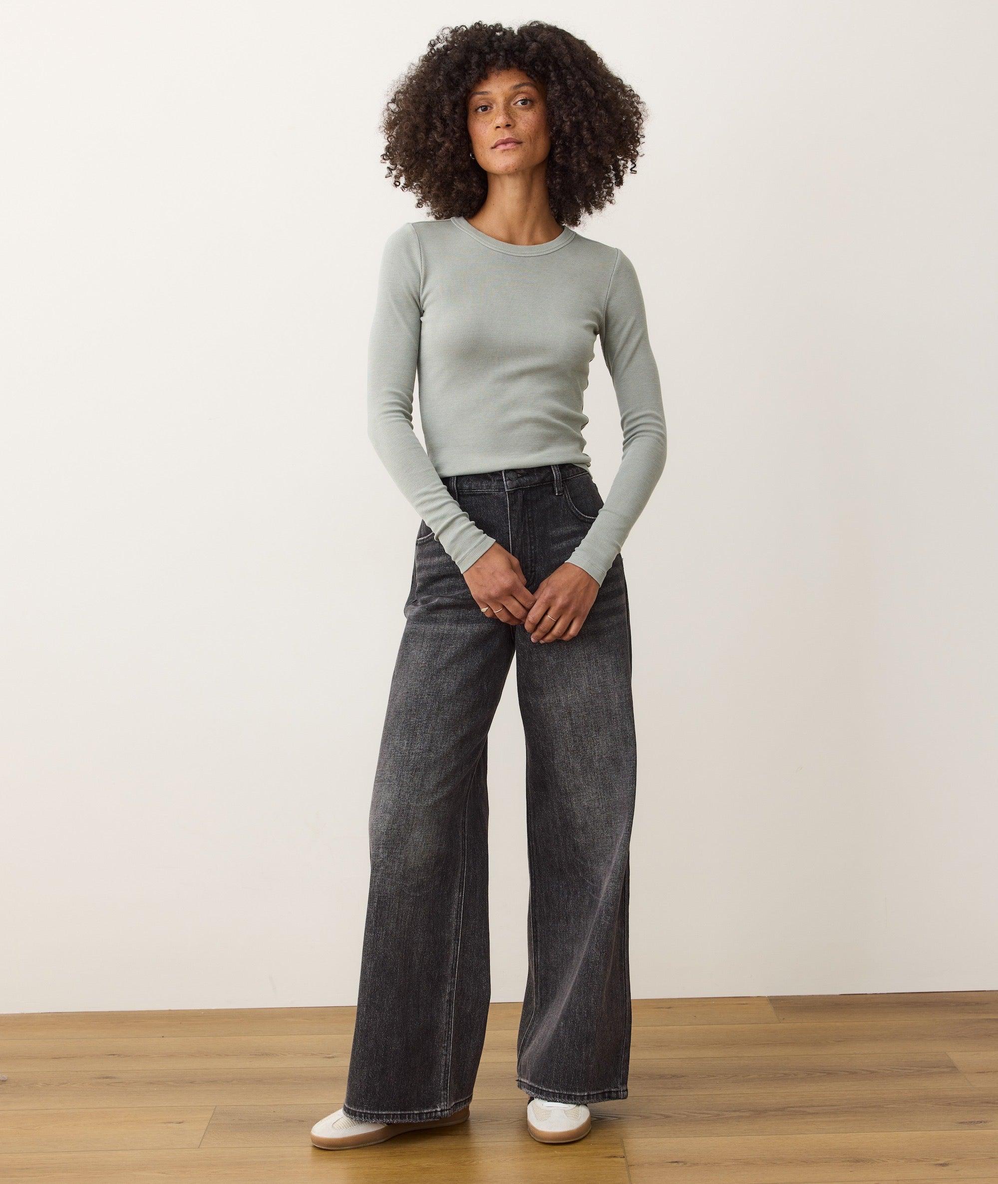 Lexi Rib Sun-In Longsleeve Crew Tee Product Image