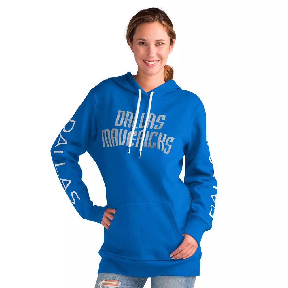 Women's G-III 4Her by Carl Banks Blue Dallas Mavericks Base Coach Pullover Hoodie,  Product Image