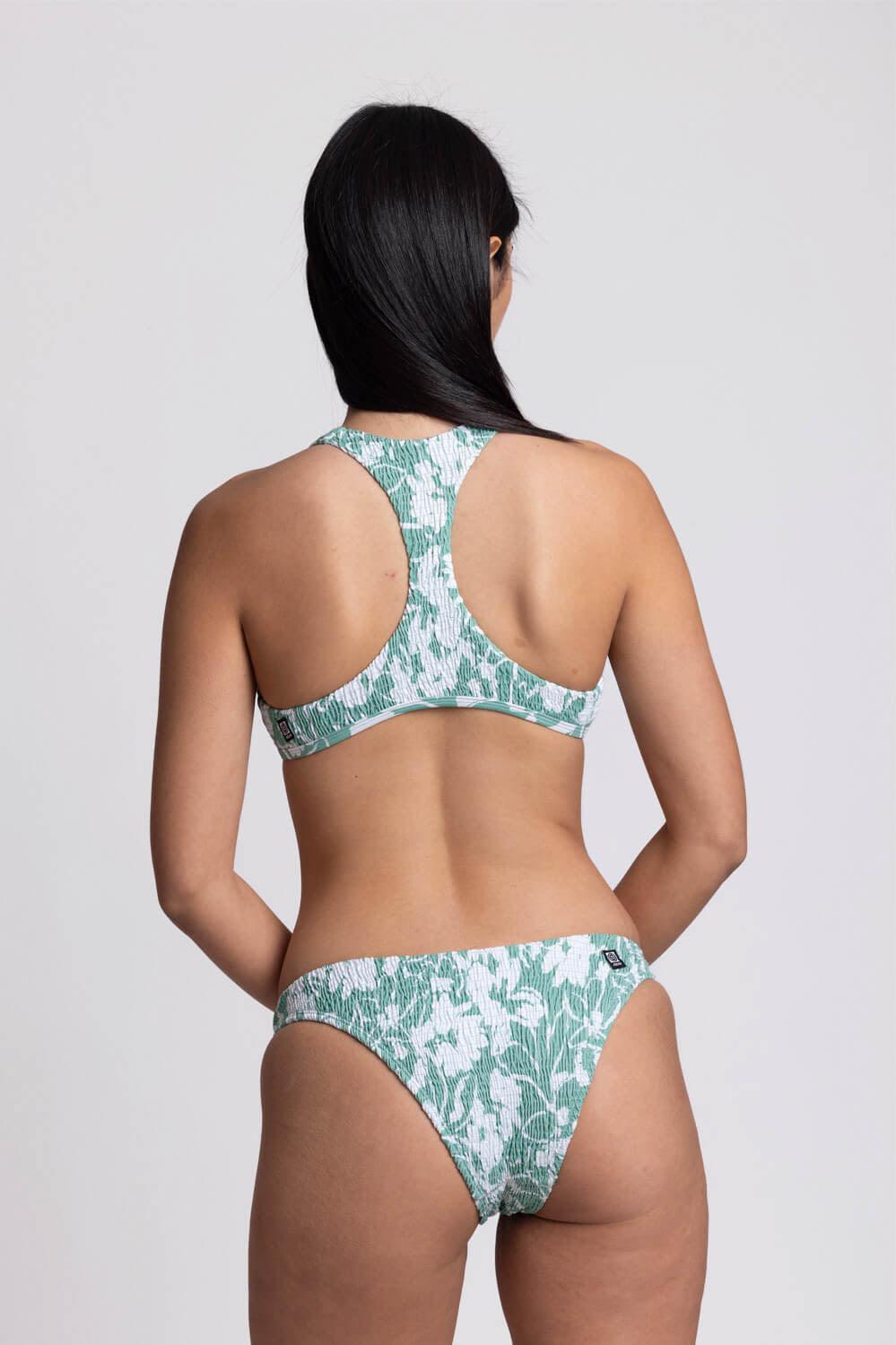 Kelia Smocked Bikini Bottom - Palm Female Product Image