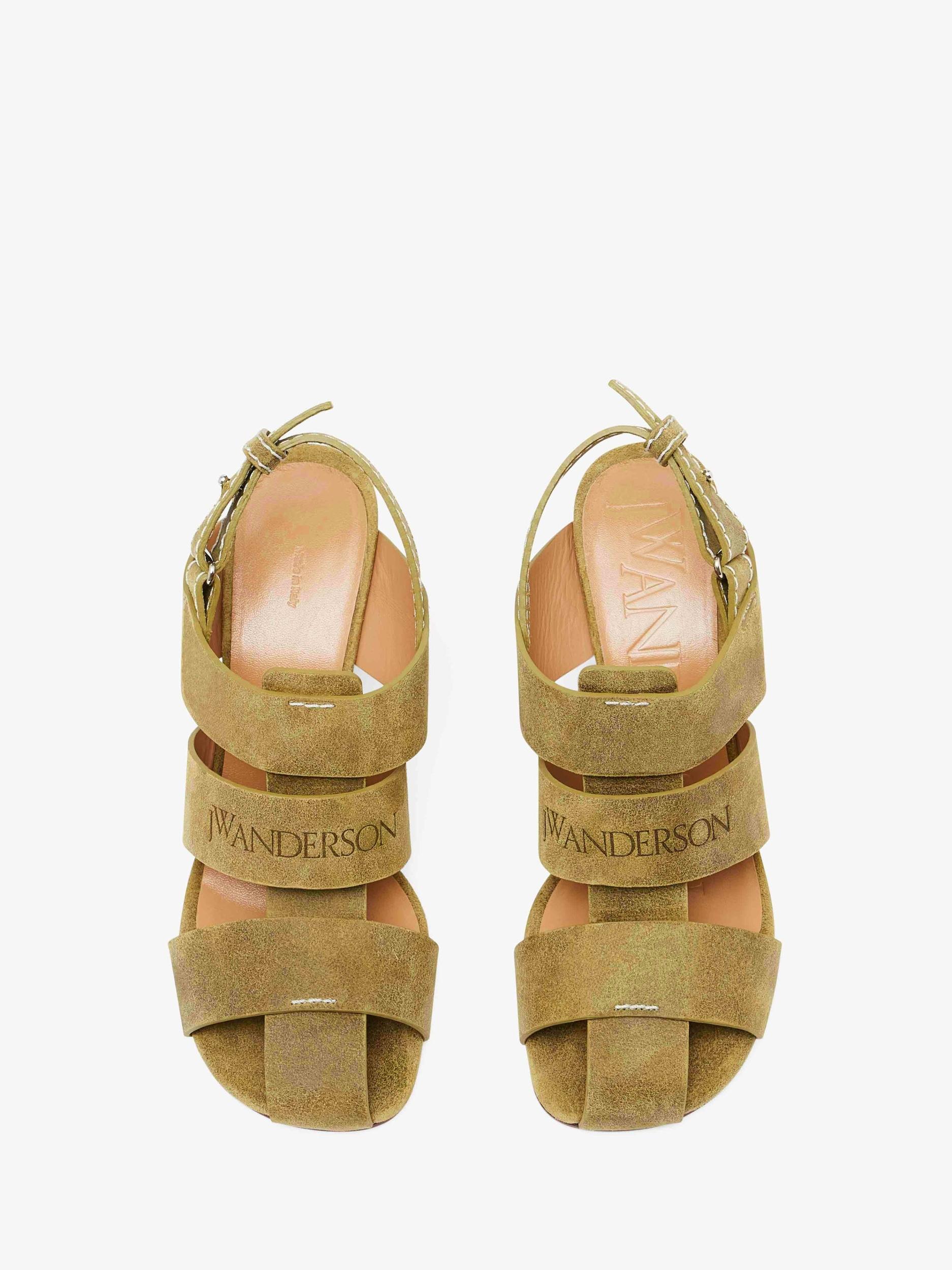 SUEDE HEELED FISHERMAN SANDALS Product Image