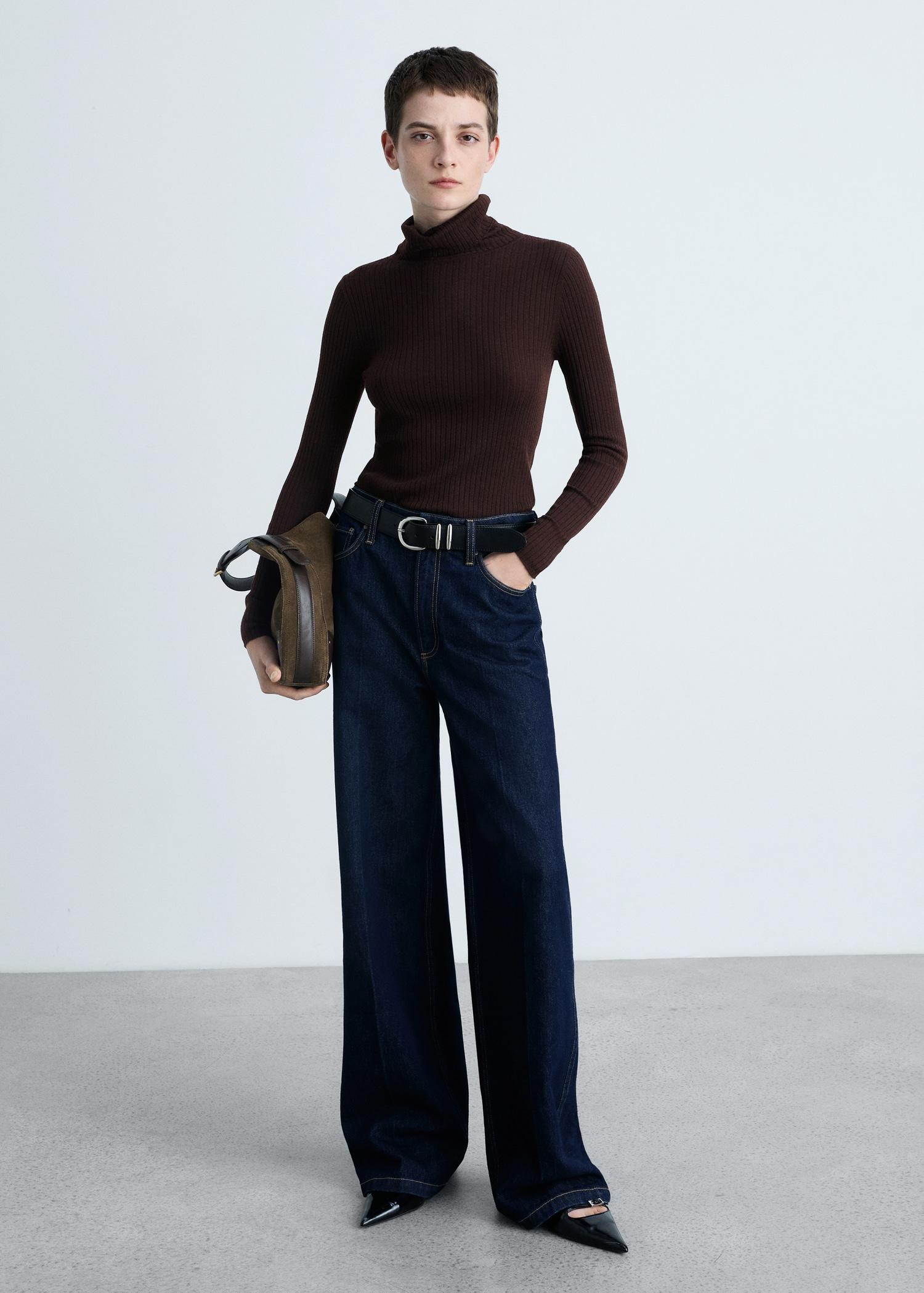 Wool blend turtleneck sweater - Women | MANGO USA Product Image