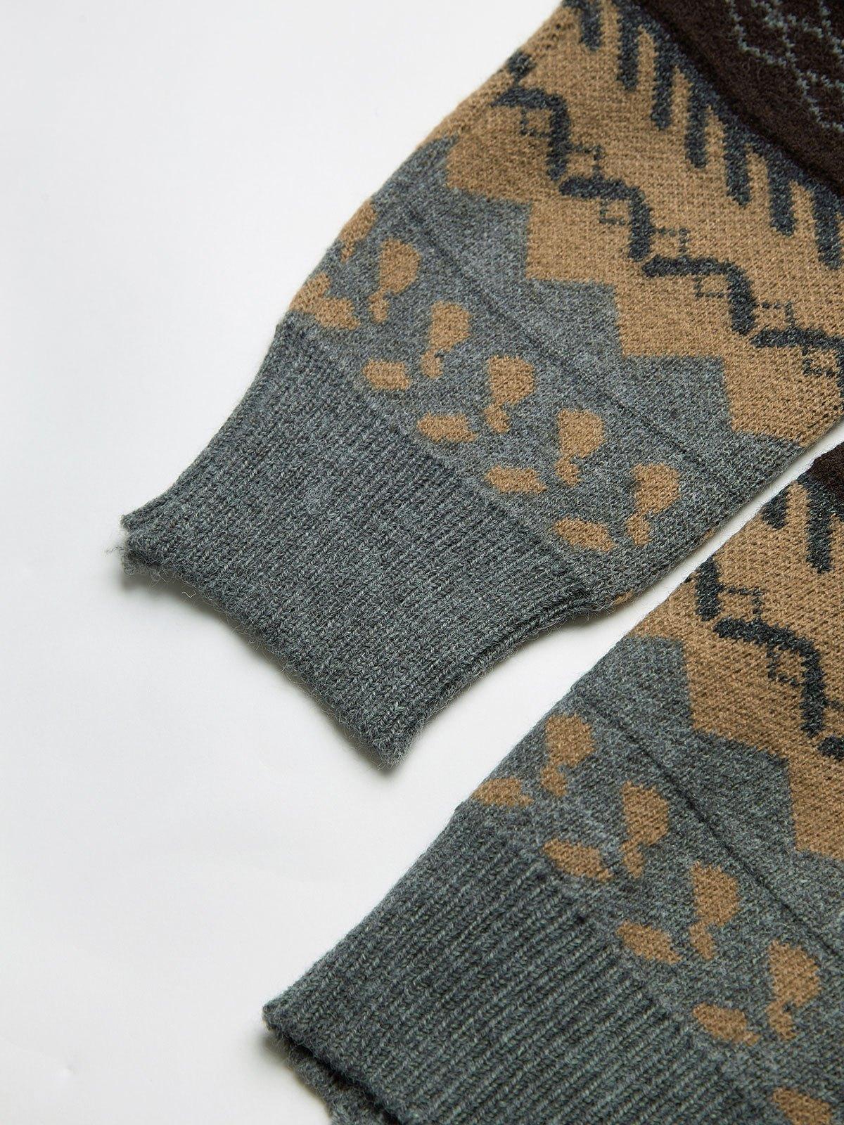 Vintage Jacquard Knit Sweater Product Image