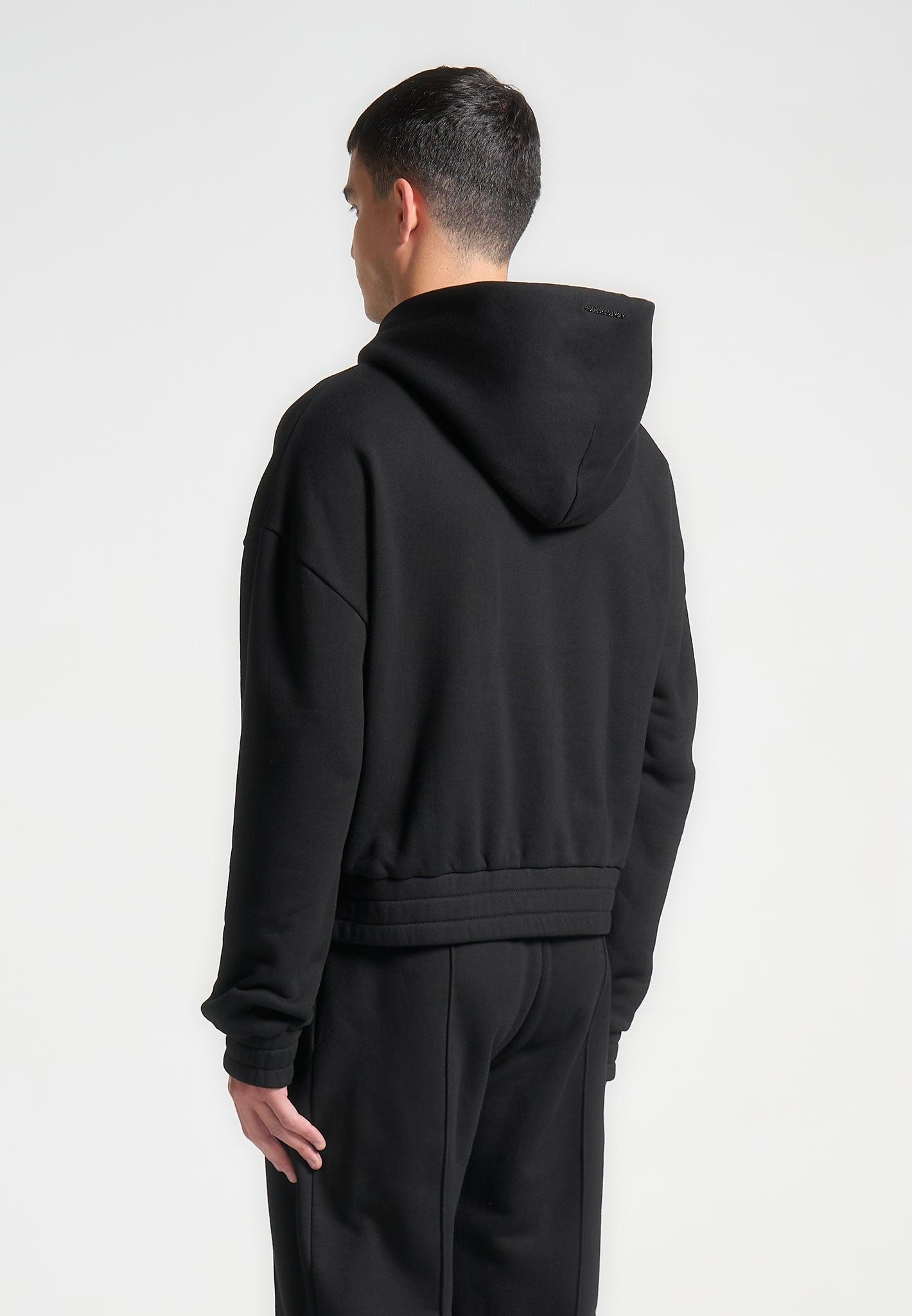 Gérard - Cropped Hoodie - Black Male Product Image